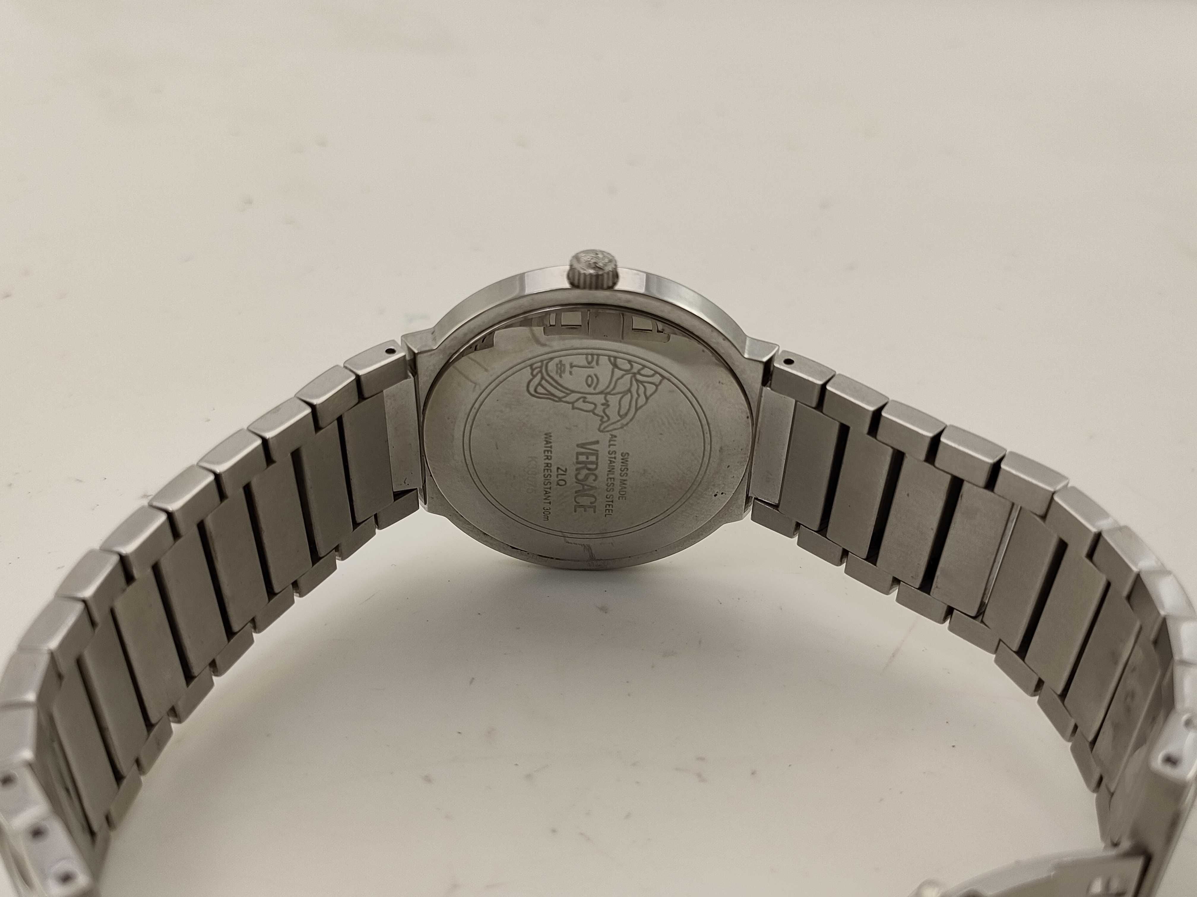 Versace Greca Logo Stainless Steel Quartz Wristwatch, Ref. ZLQ K38075