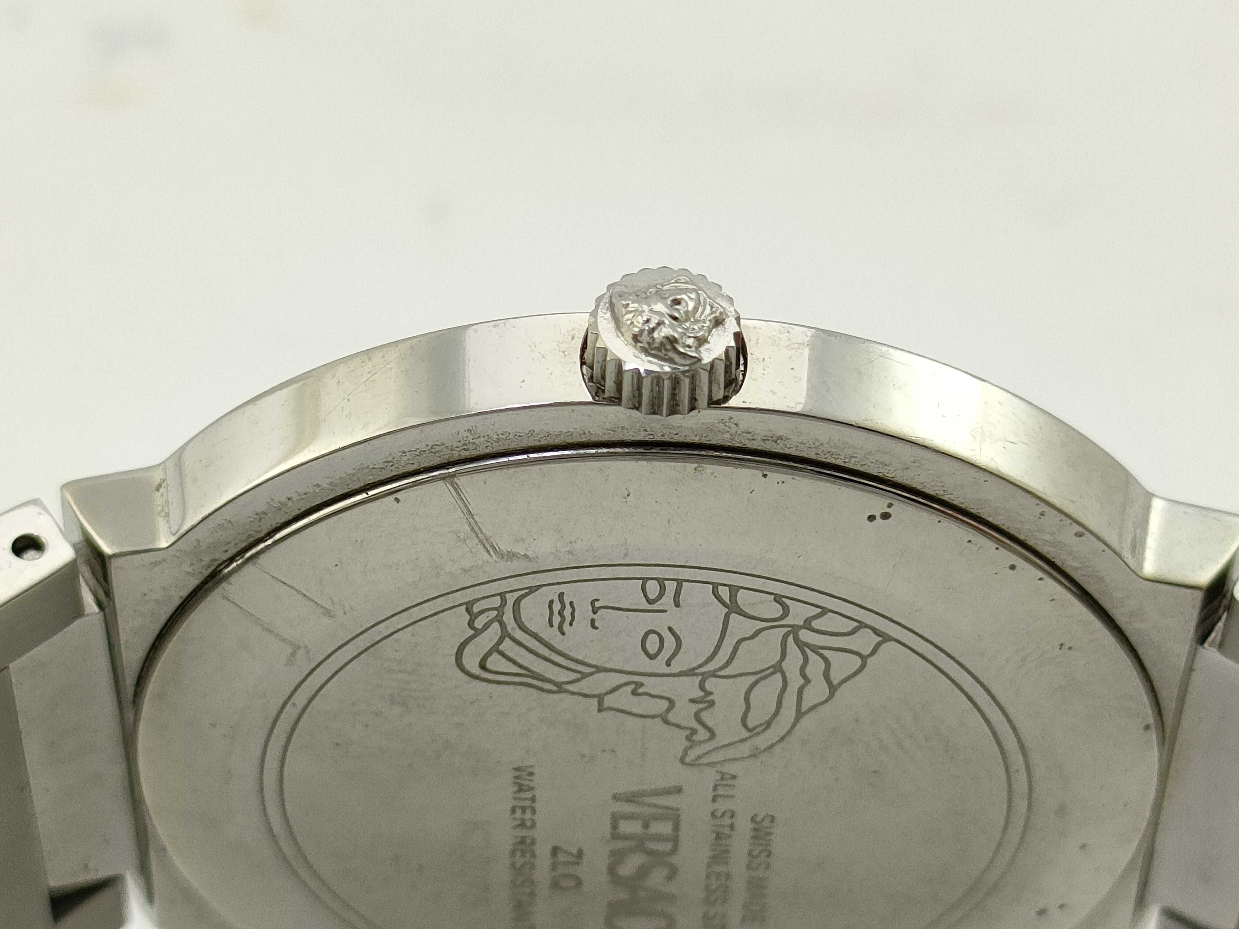 Versace Greca Logo Stainless Steel Quartz Wristwatch, Ref. ZLQ K38075