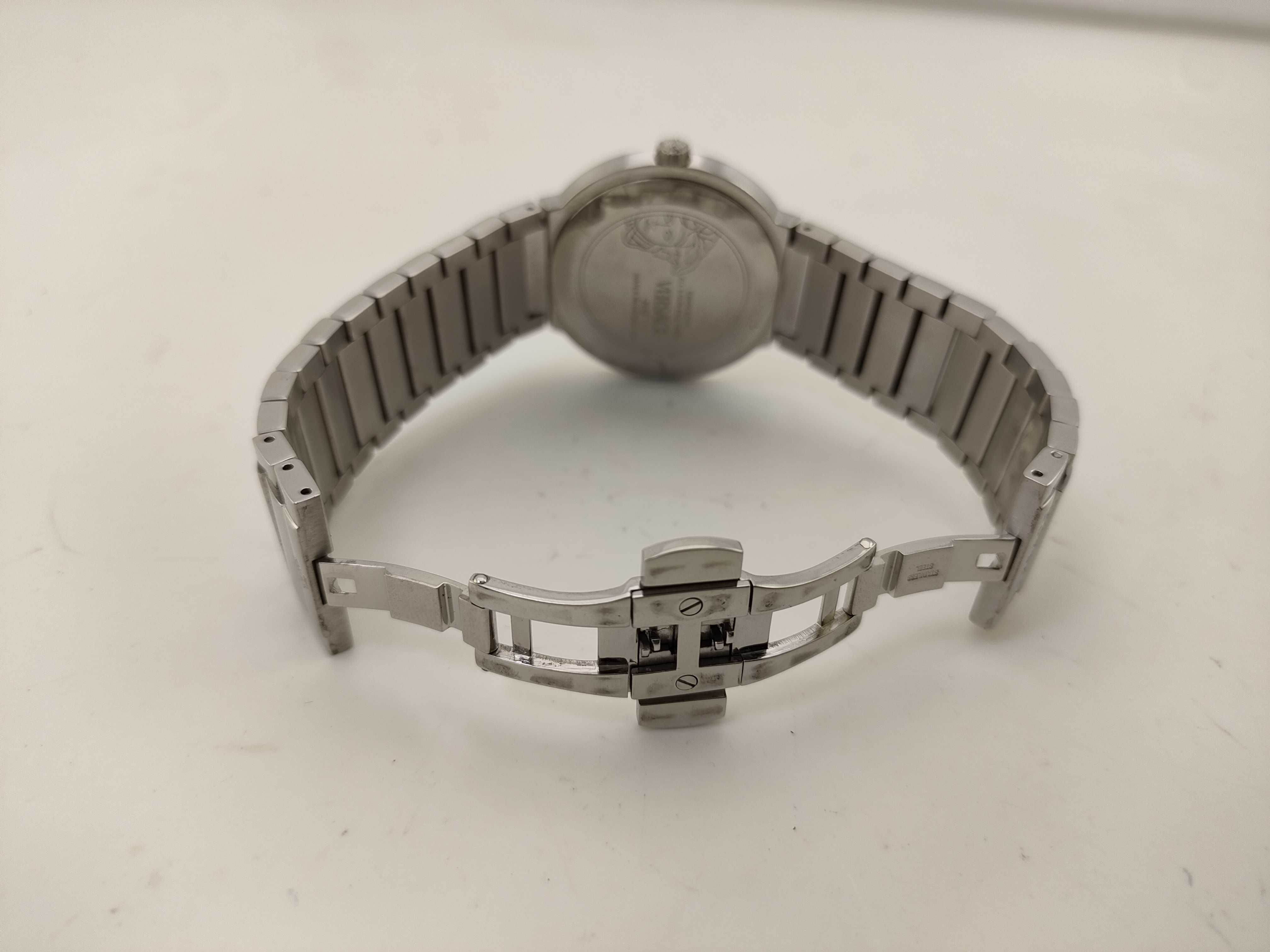 Versace Greca Logo Stainless Steel Quartz Wristwatch, Ref. ZLQ K38075