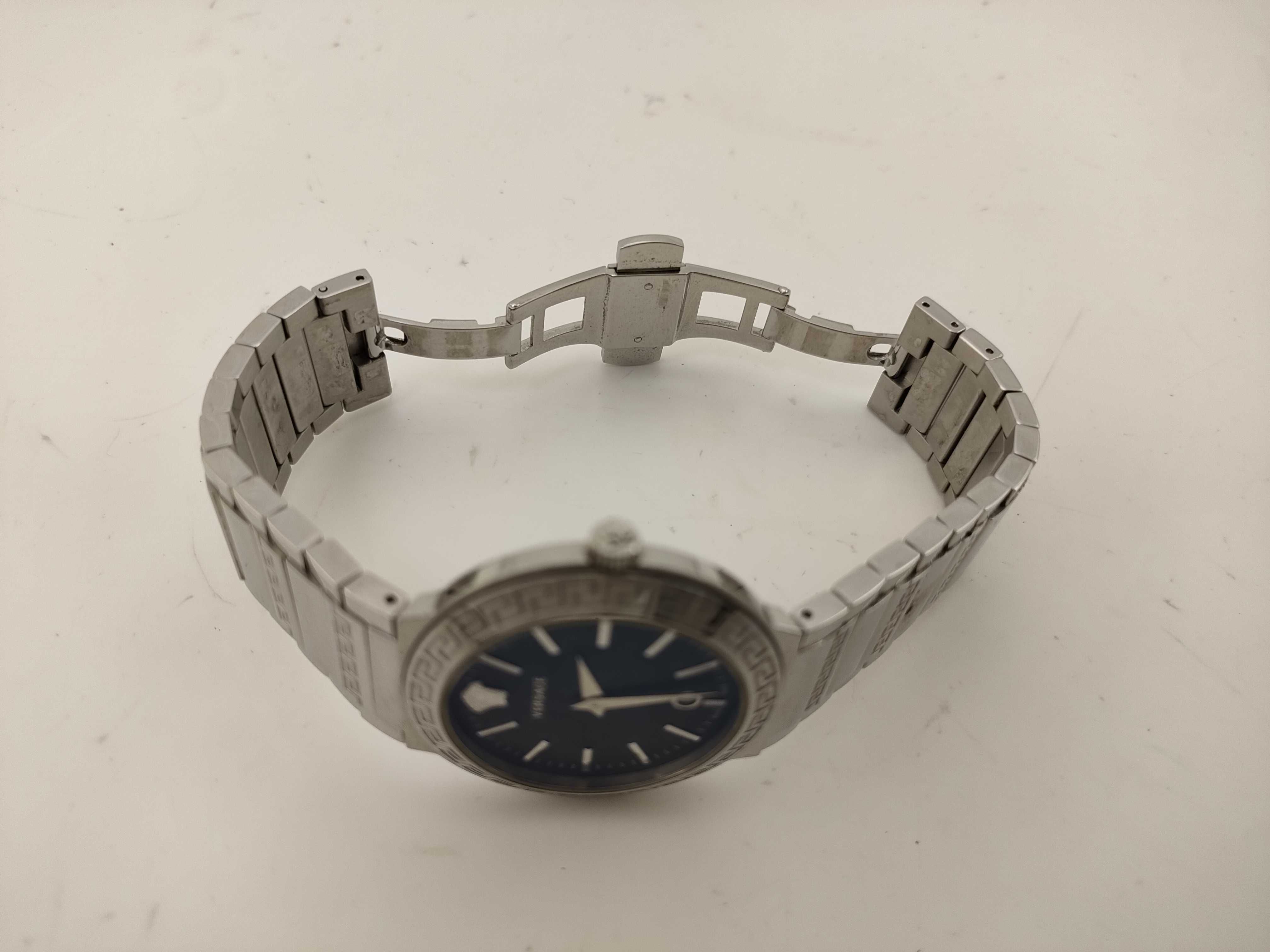 Versace Greca Logo Stainless Steel Quartz Wristwatch, Ref. ZLQ K38075