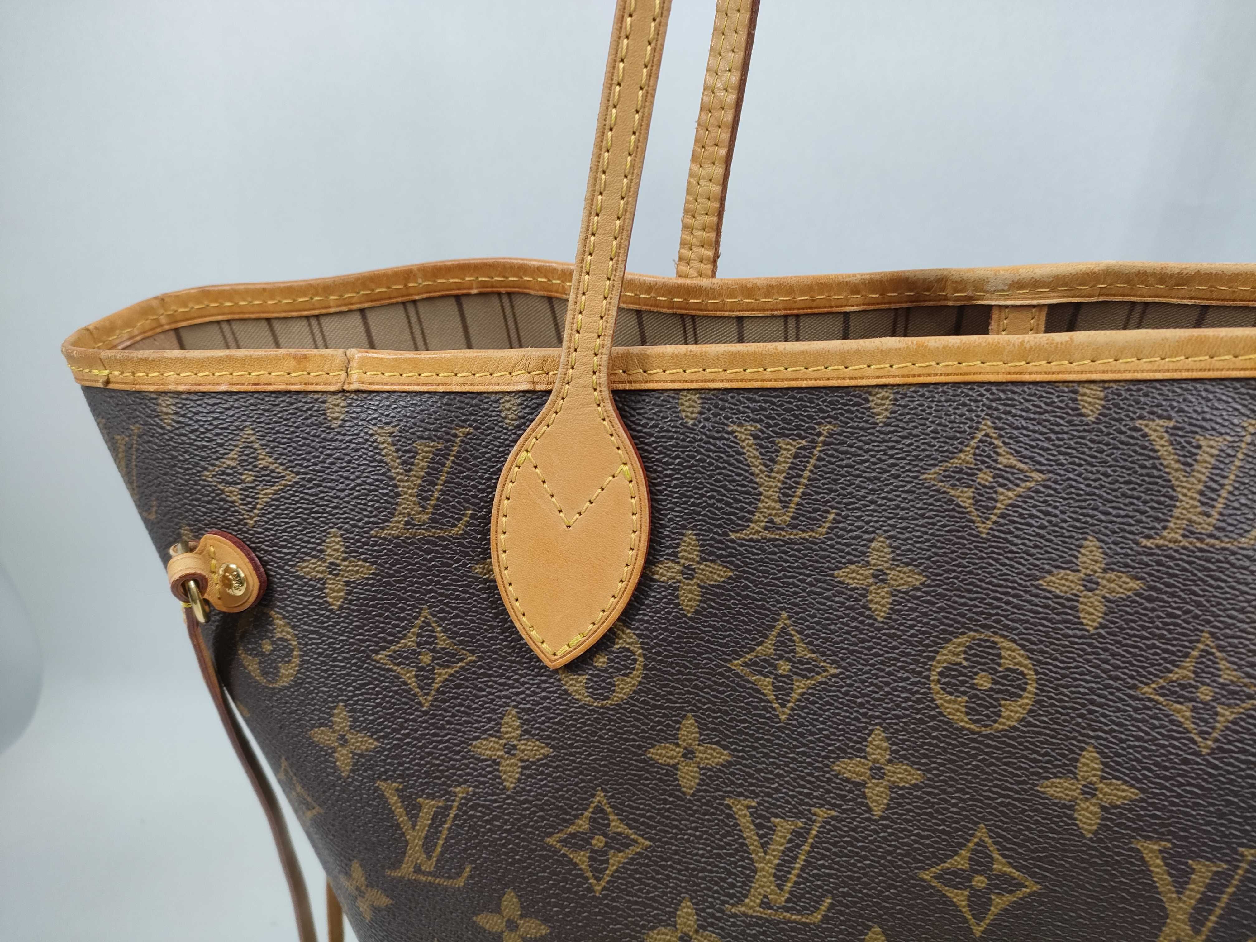 Louis Vuitton Monogram Canvas Neverfull MM Tote Bag with Box