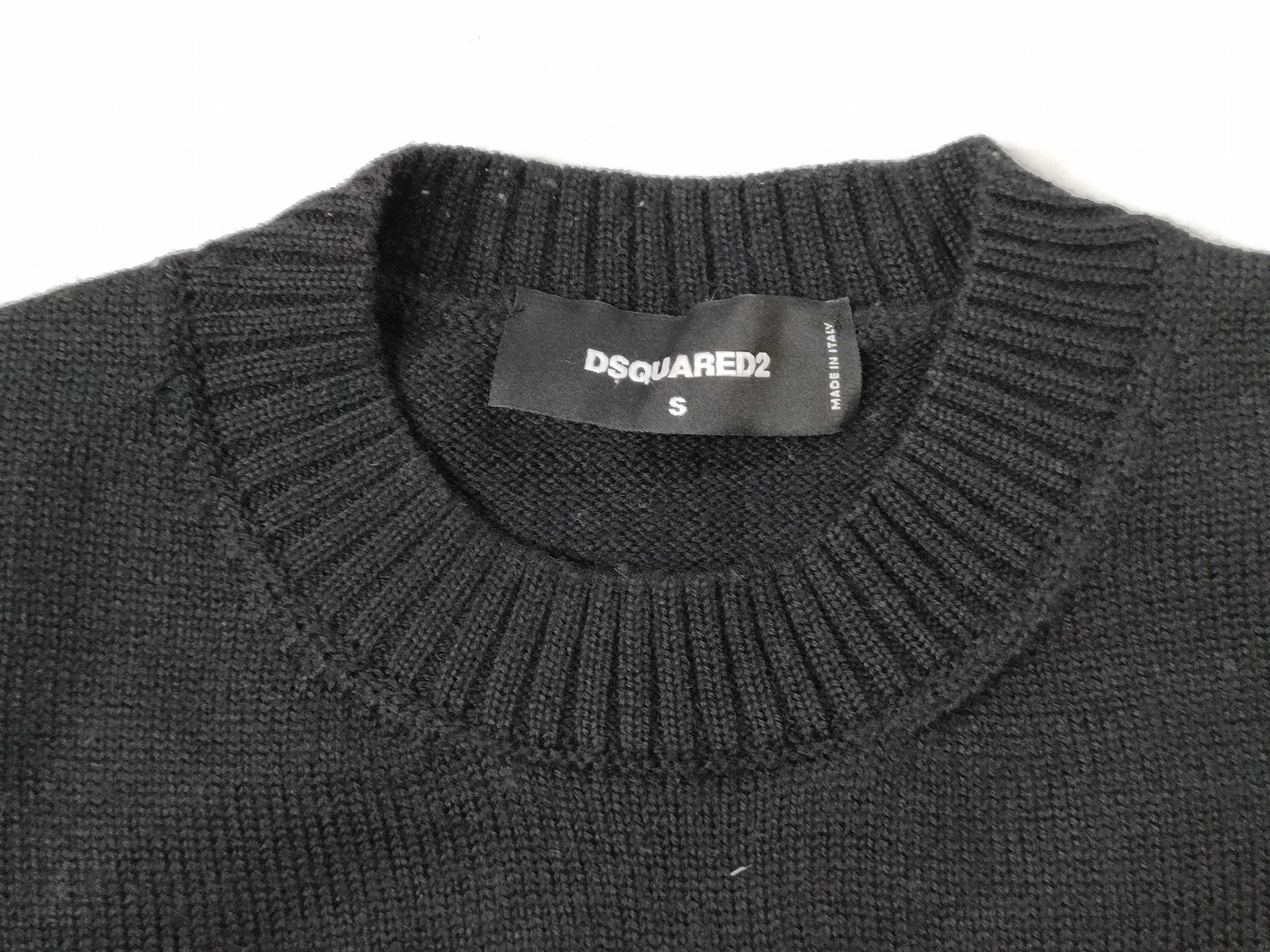 DSquared2 Tiger Intarsia Knit Wool Blend Sweater, Size S