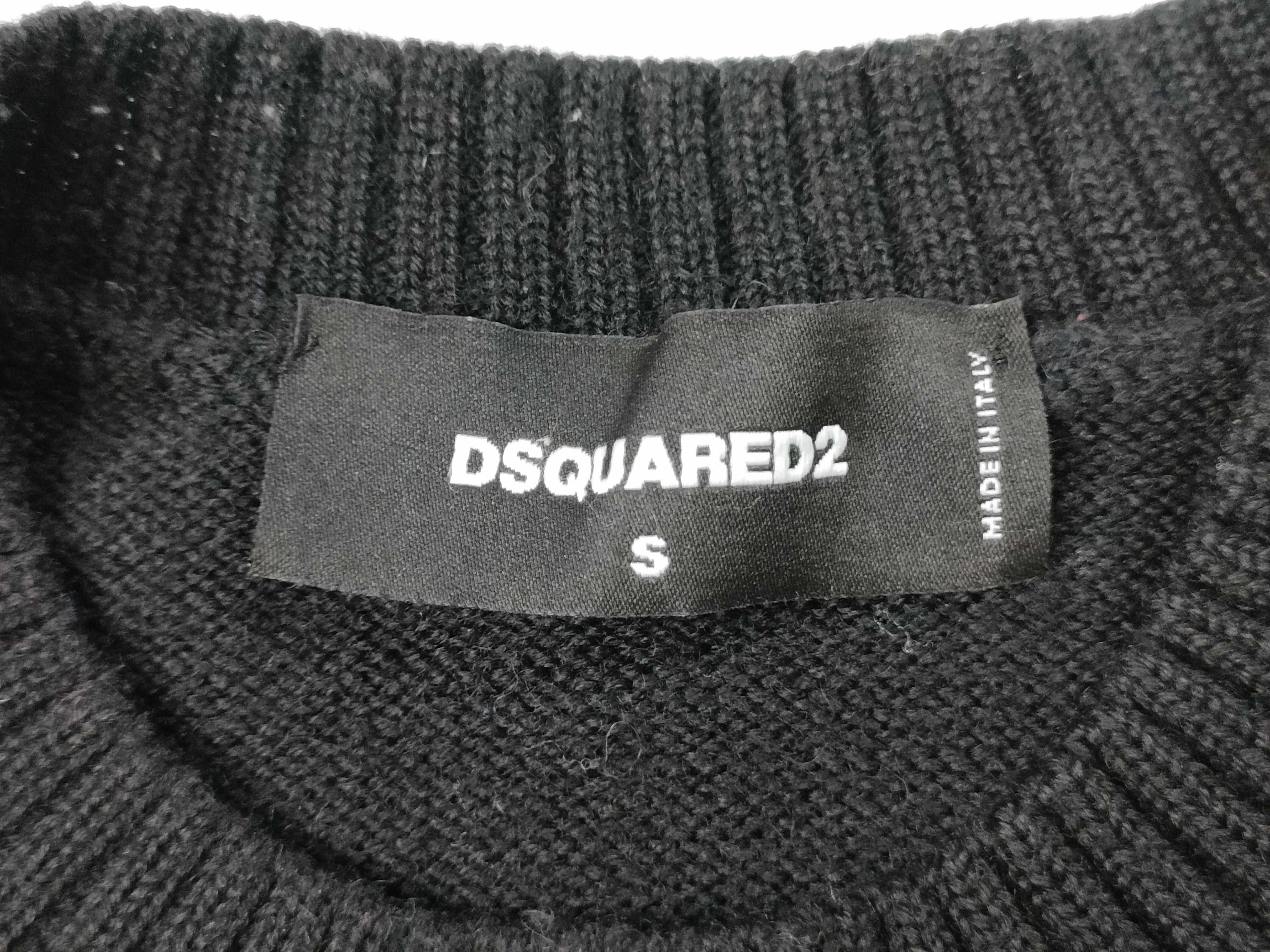 DSquared2 Tiger Intarsia Knit Wool Blend Sweater, Size S