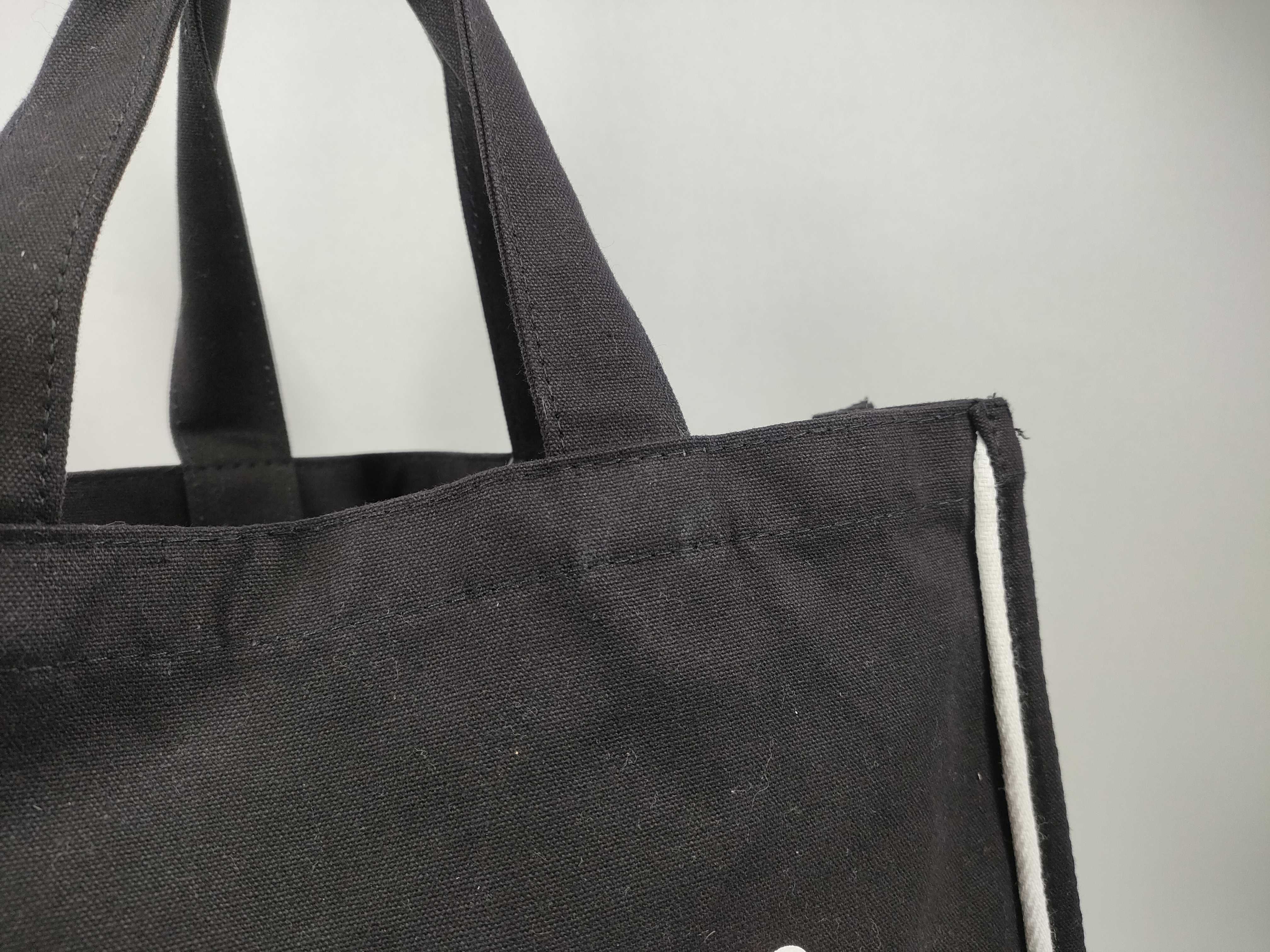 Christian Dior V&A Designer of Dreams Exhibition Black Canvas Tote Bag