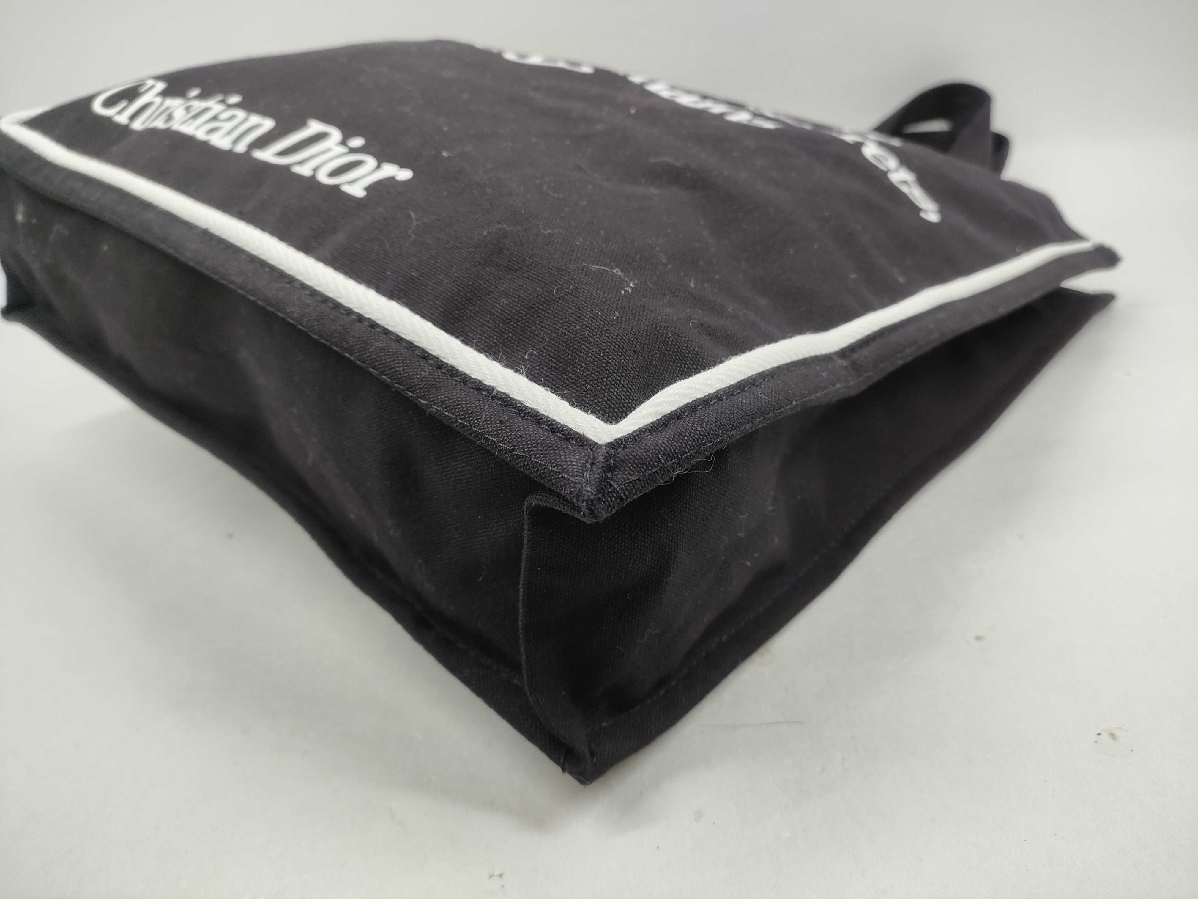 Christian Dior V&A Designer of Dreams Exhibition Black Canvas Tote Bag