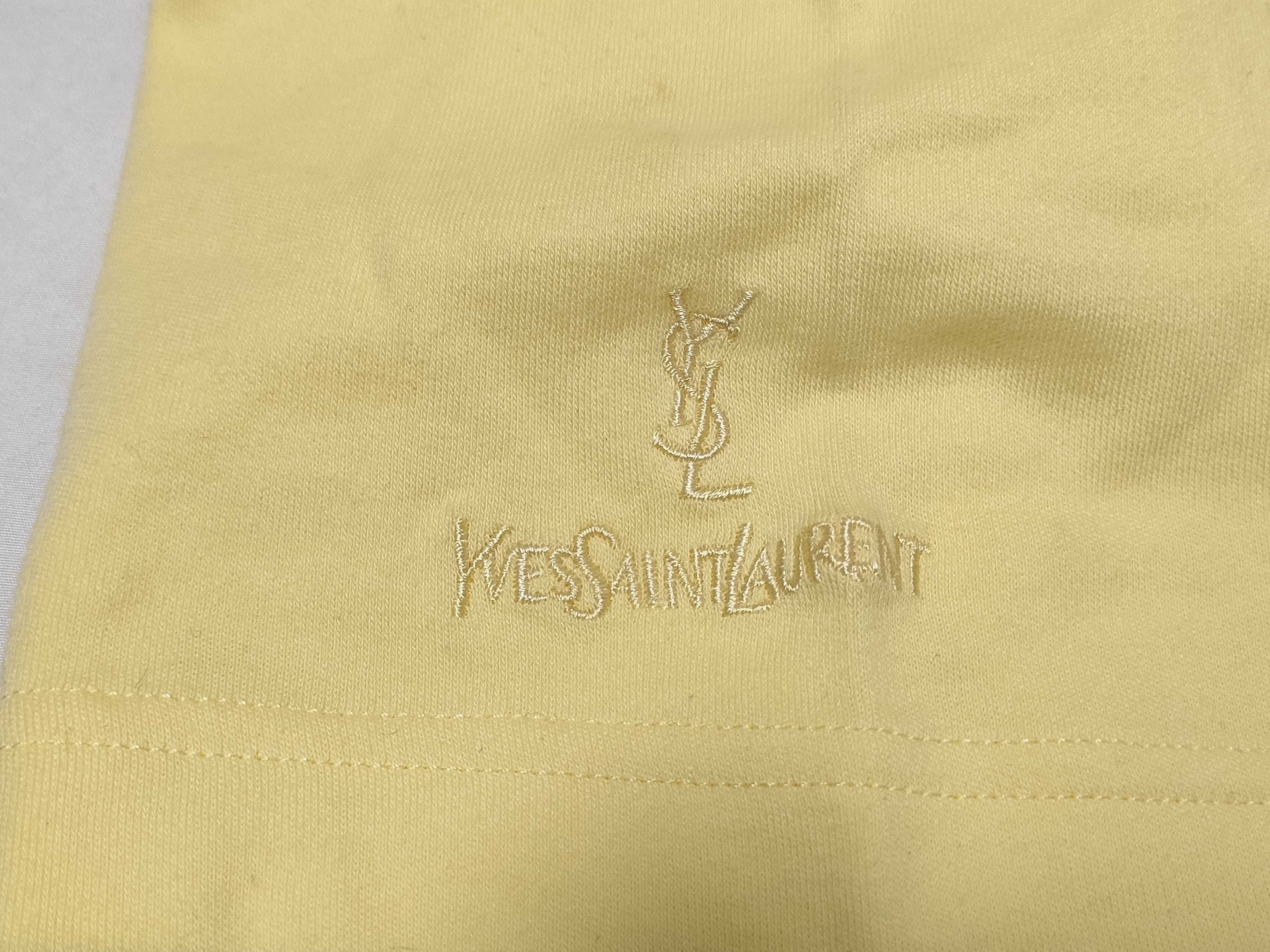 Vintage Yves Saint Laurent Pour Homme Embroidered Logo T-Shirt, Size M