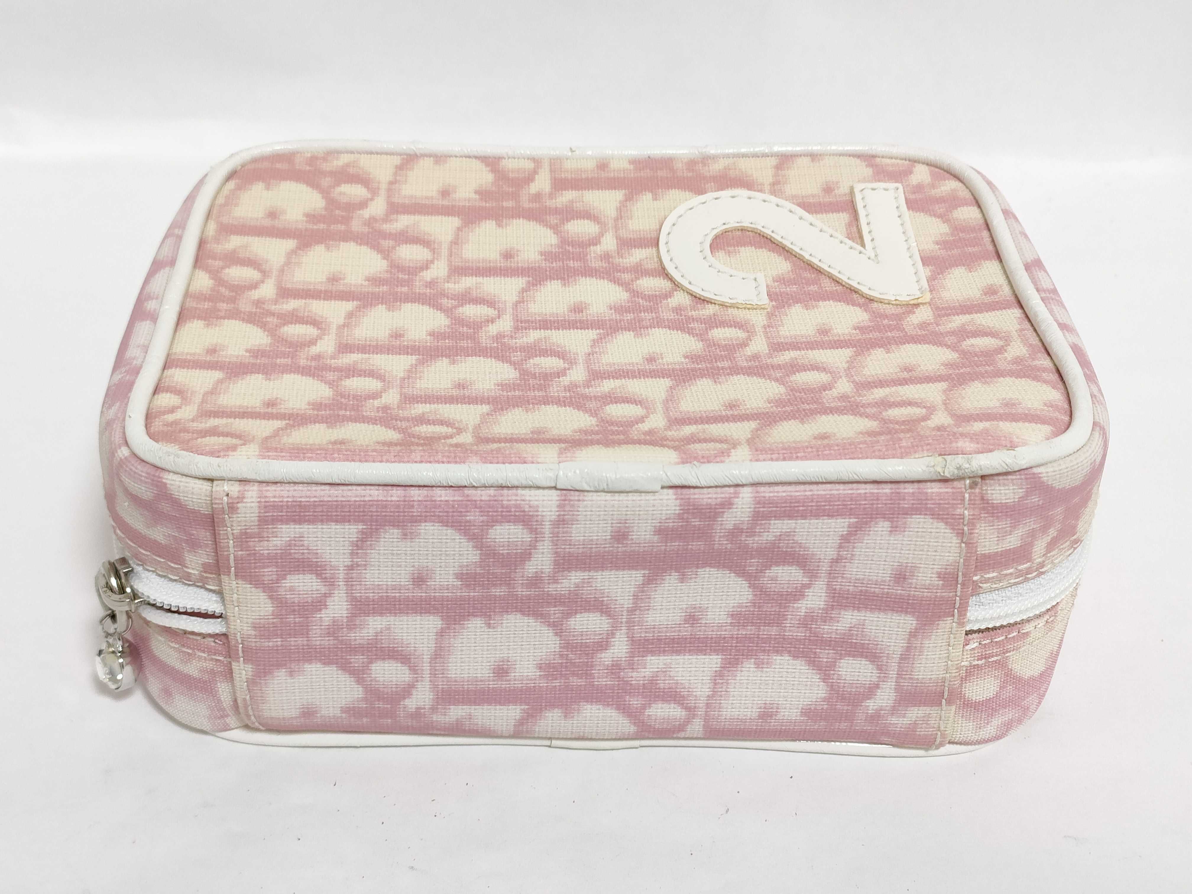 Christian Dior Pink Oblique Trotter Girly Cosmetic Pouch