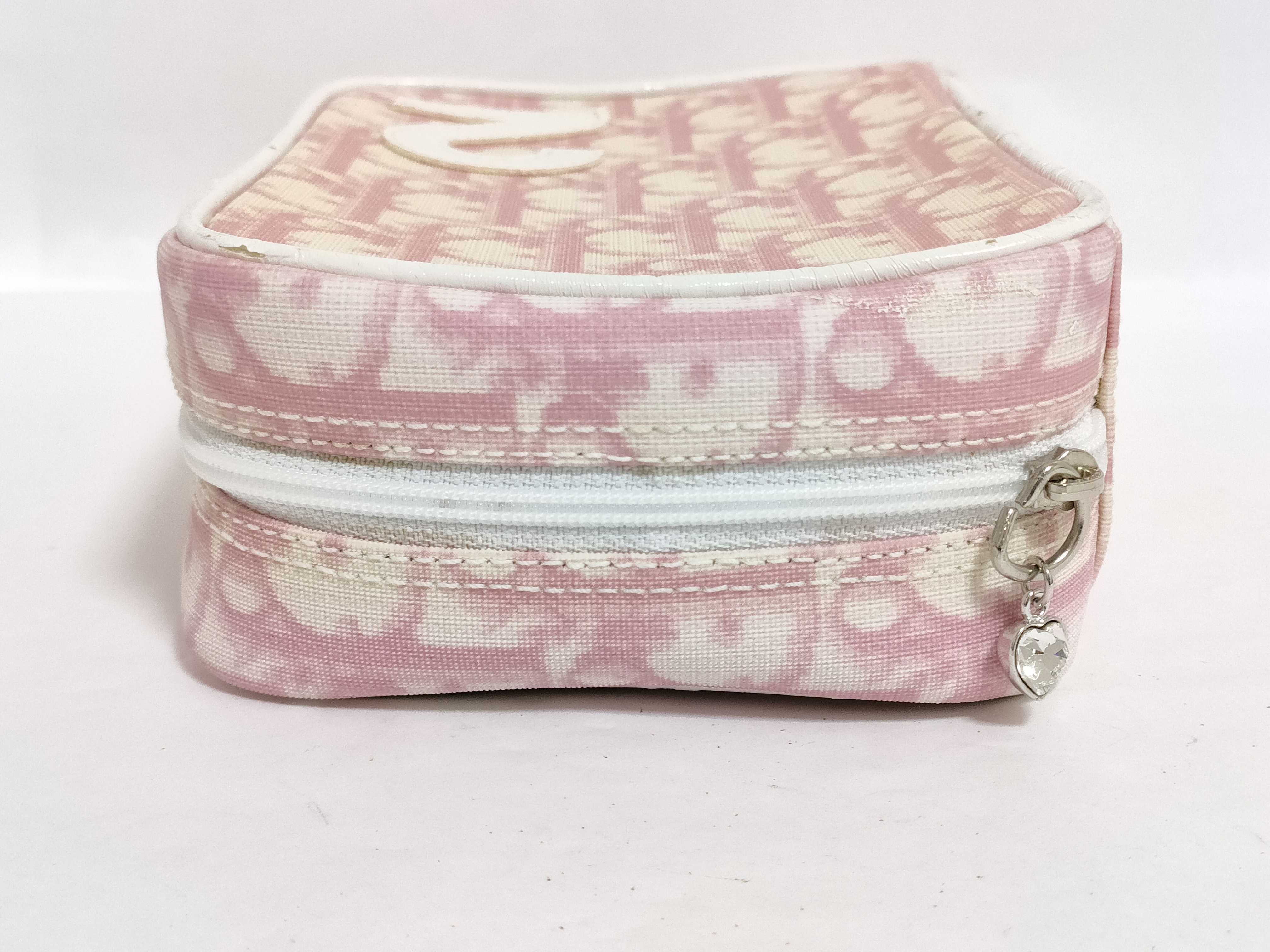 Christian Dior Pink Oblique Trotter Girly Cosmetic Pouch