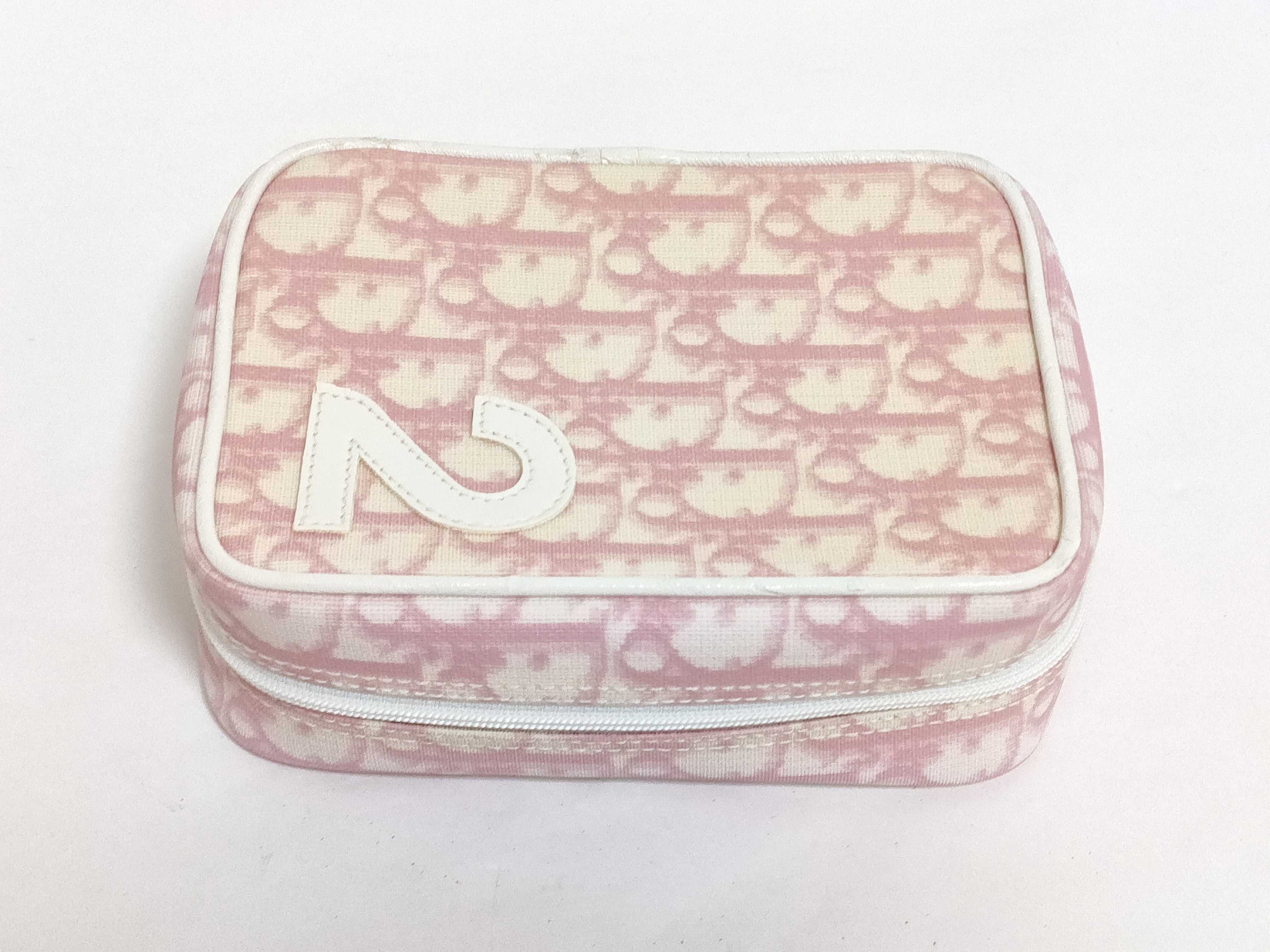 Christian Dior Pink Oblique Trotter Girly Cosmetic Pouch