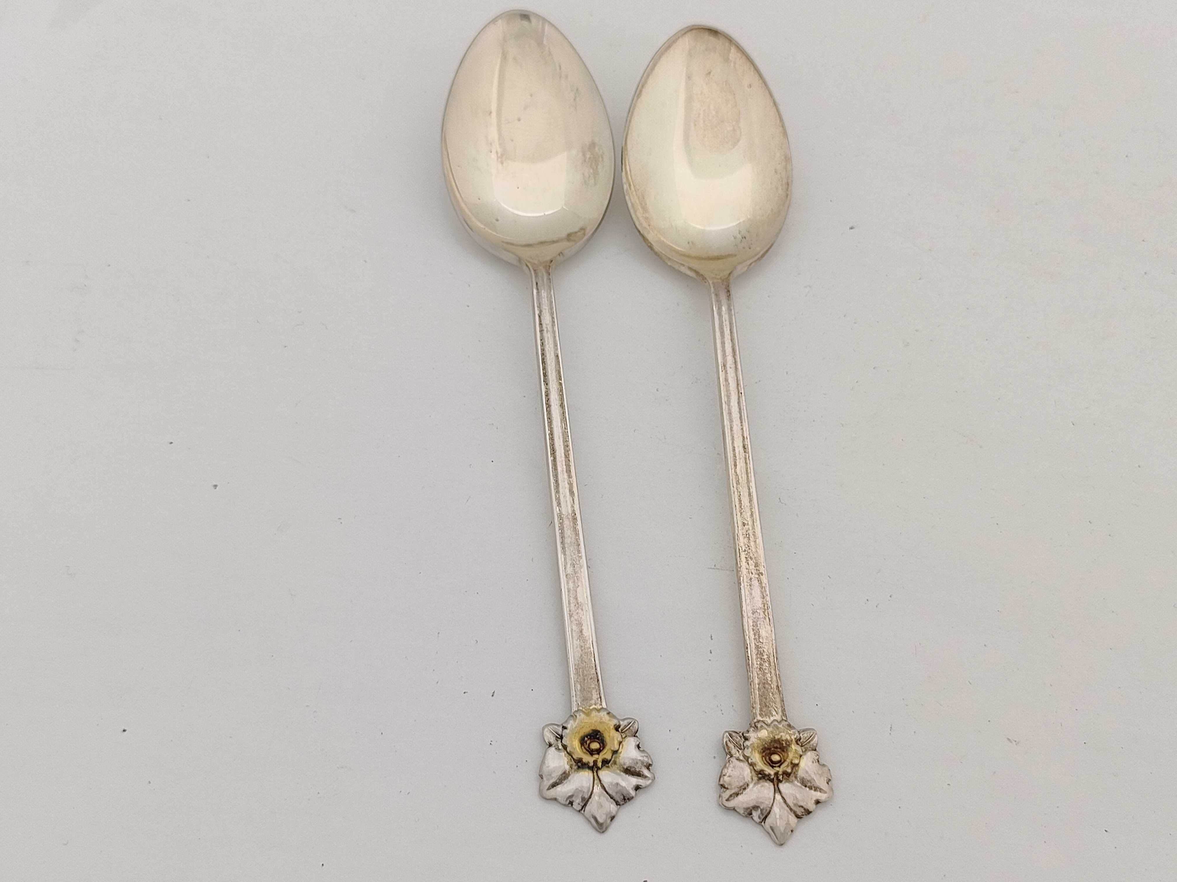 A Set of Six Japanese Export Silver Demitasse Spoons
