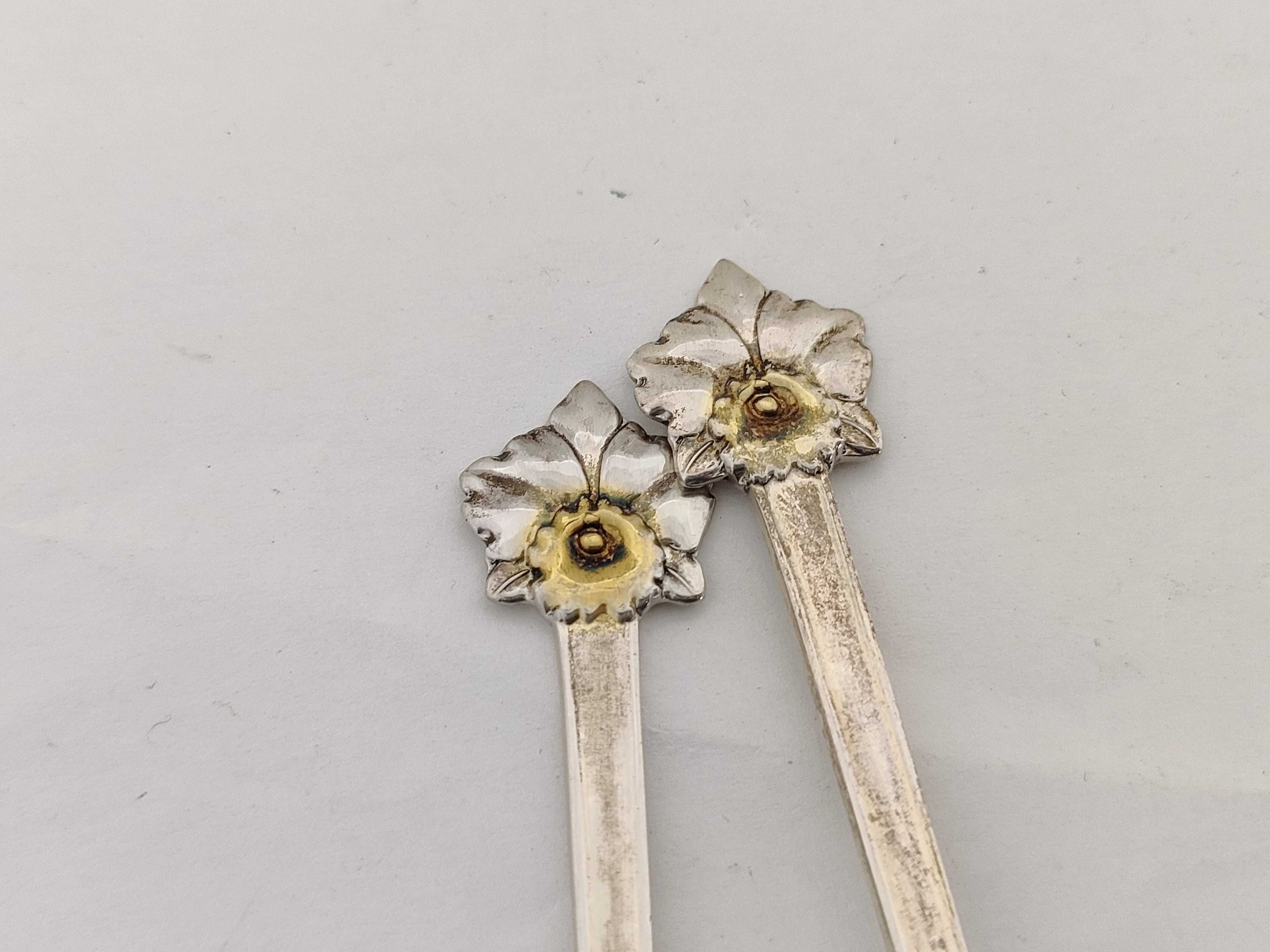 A Set of Six Japanese Export Silver Demitasse Spoons