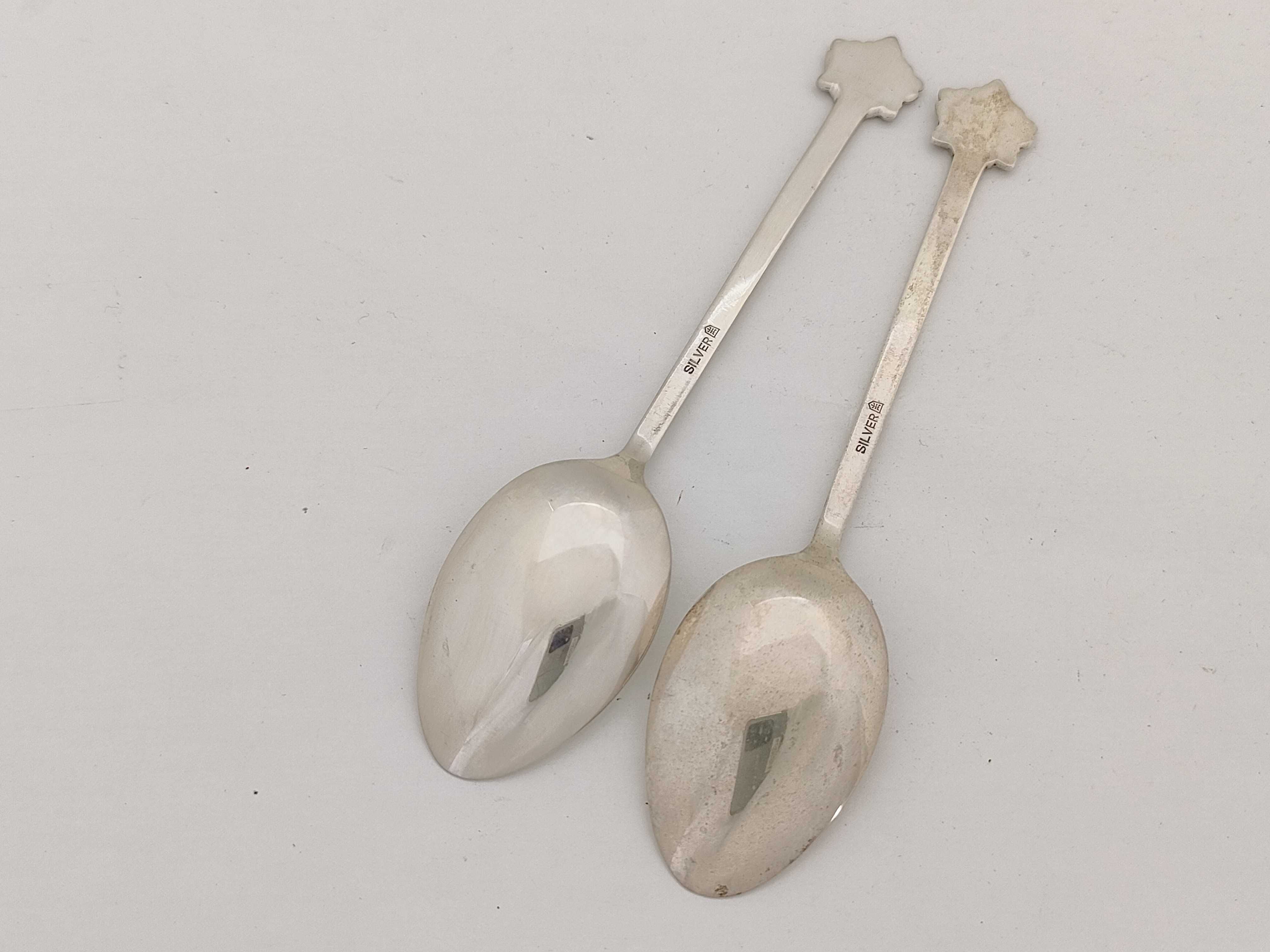 A Set of Six Japanese Export Silver Demitasse Spoons