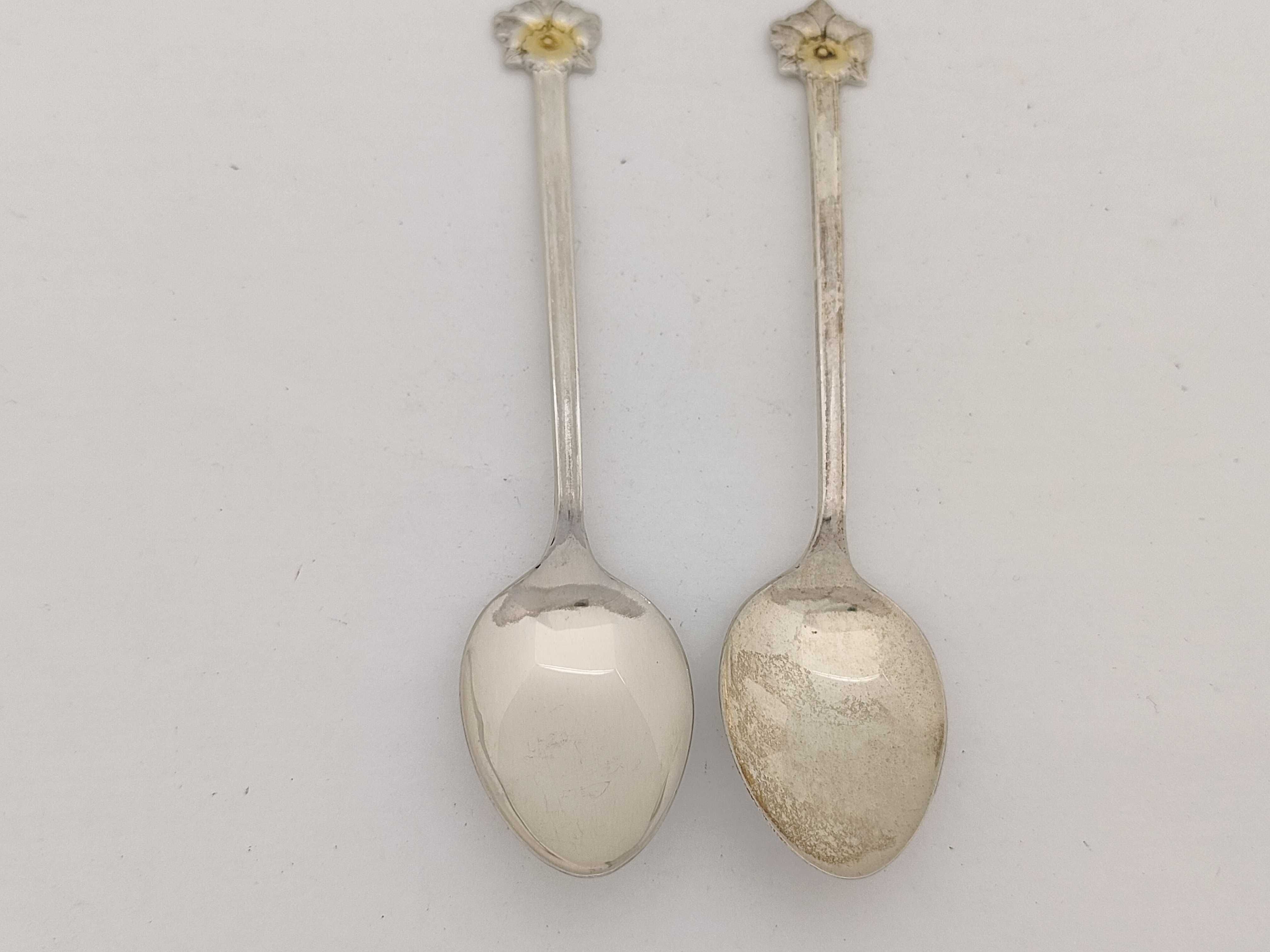 A Set of Six Japanese Export Silver Demitasse Spoons