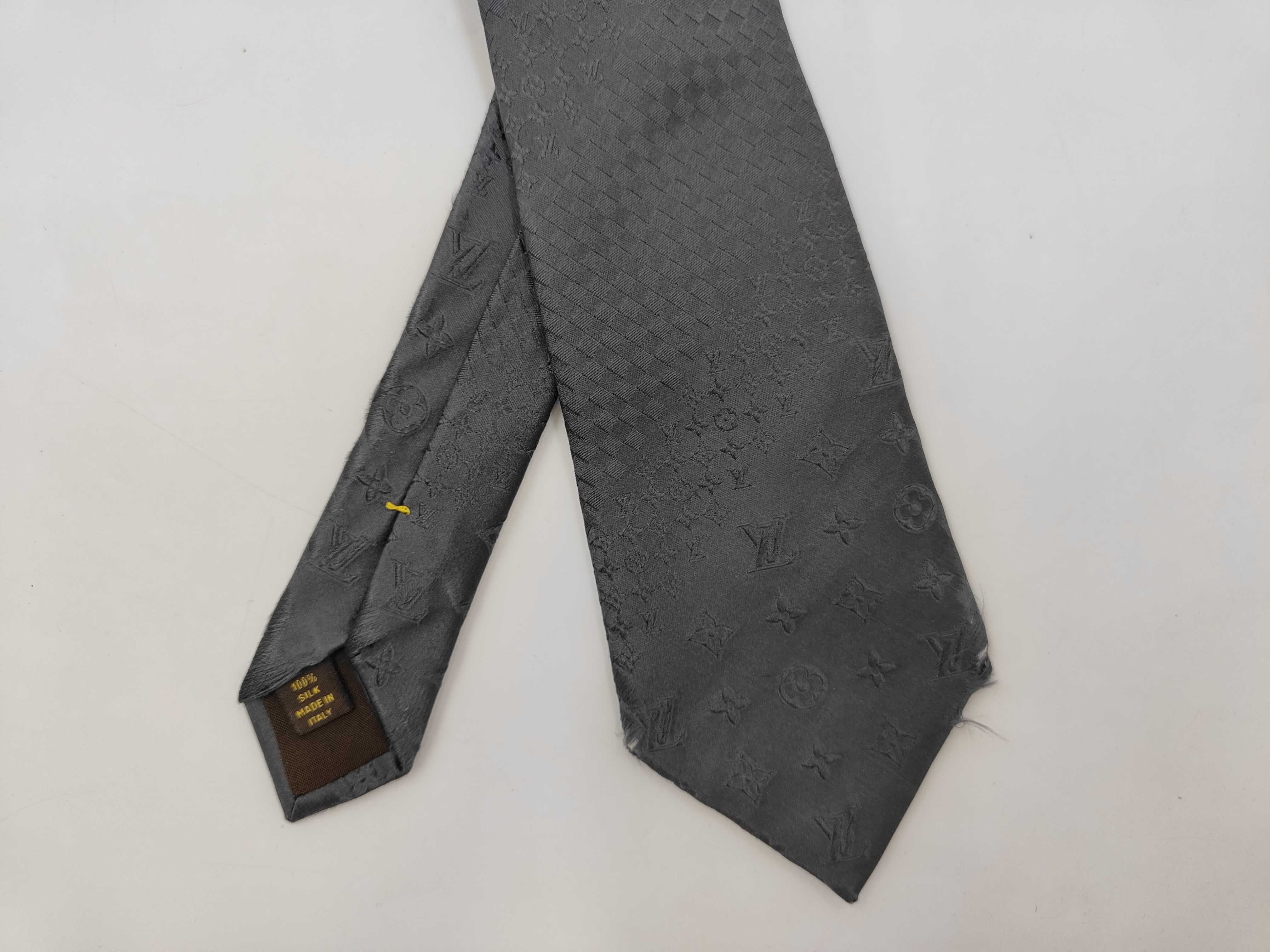 A Trio of Designer Silk Neckties Including Prada and Louis Vuitton