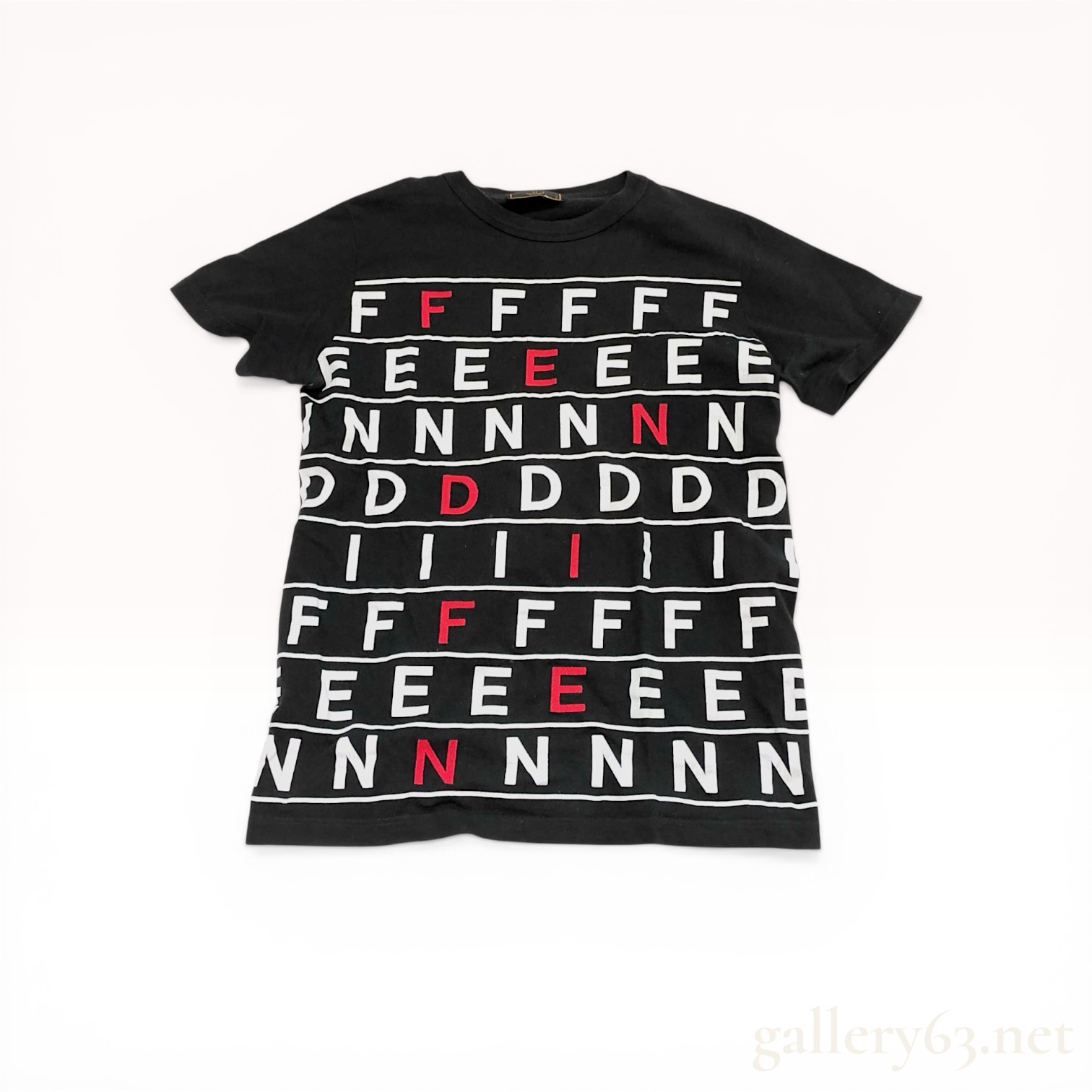 Fendi Vintage Maglie Typographic Spellout T-Shirt