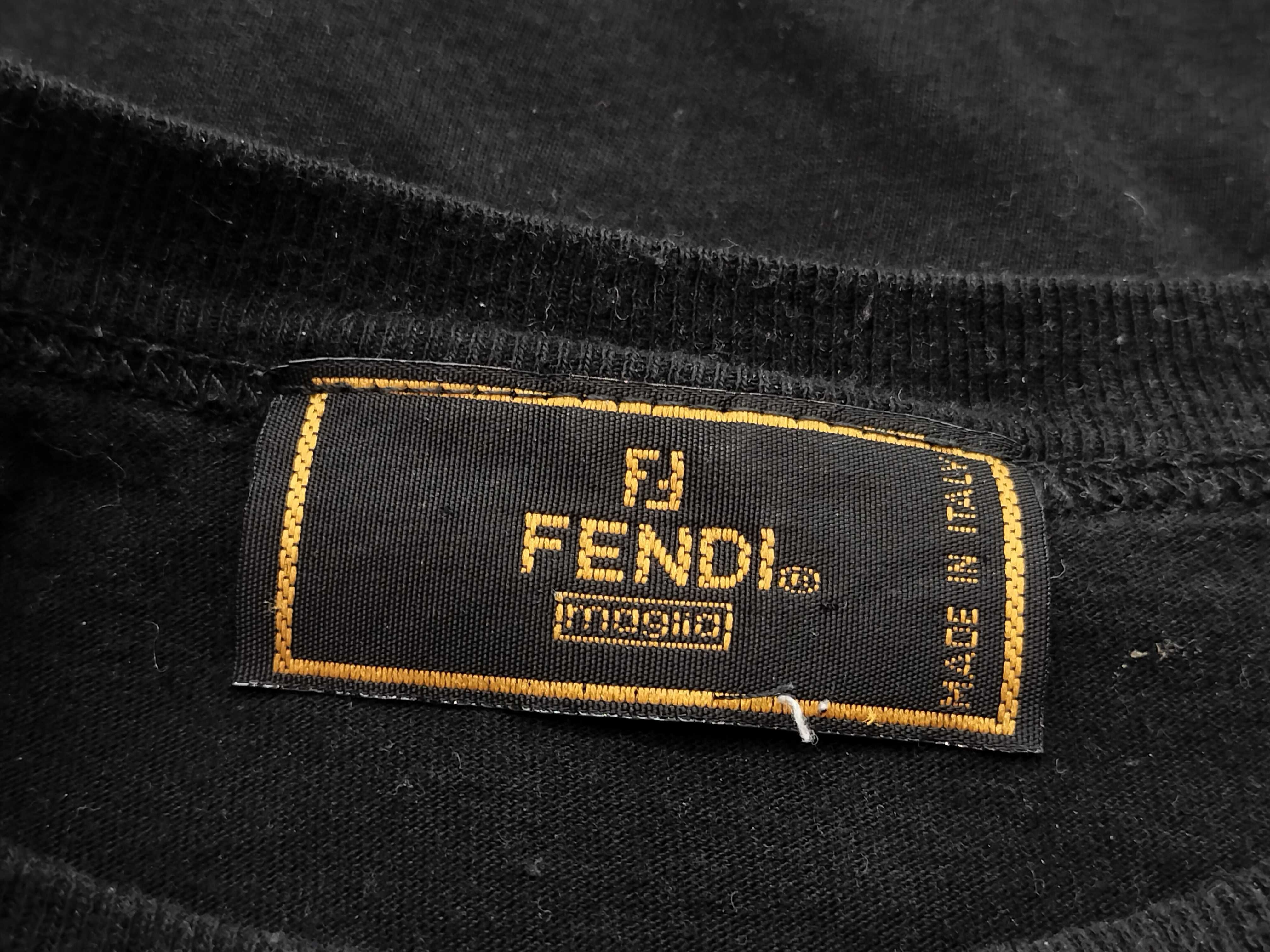 Fendi Vintage Maglie Typographic Spellout T-Shirt