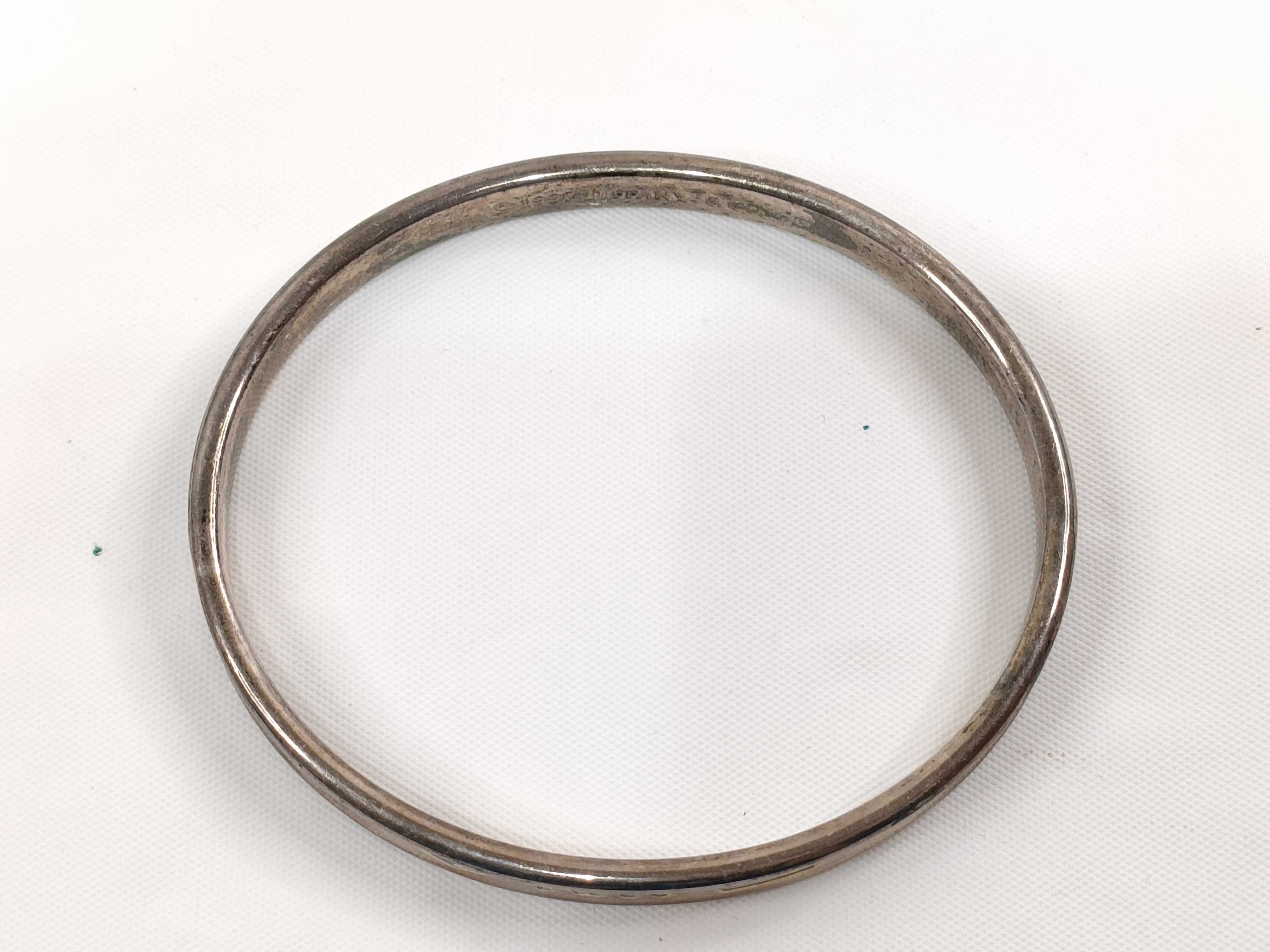 Tiffany & Co. 1837 Sterling Silver Bangle Bracelet, 1997
