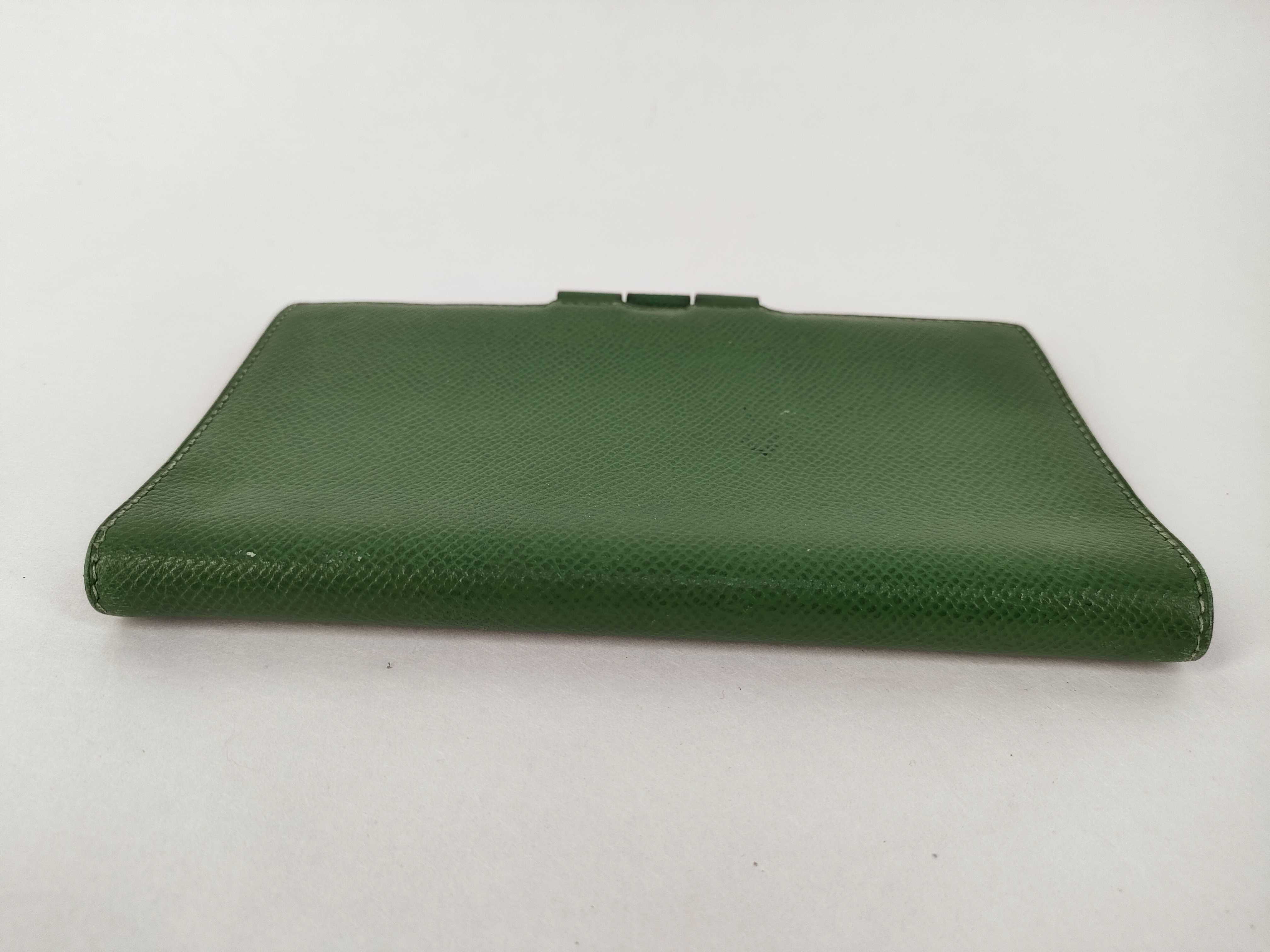 Hermes Green Epsom Leather Vision II Agenda Cover