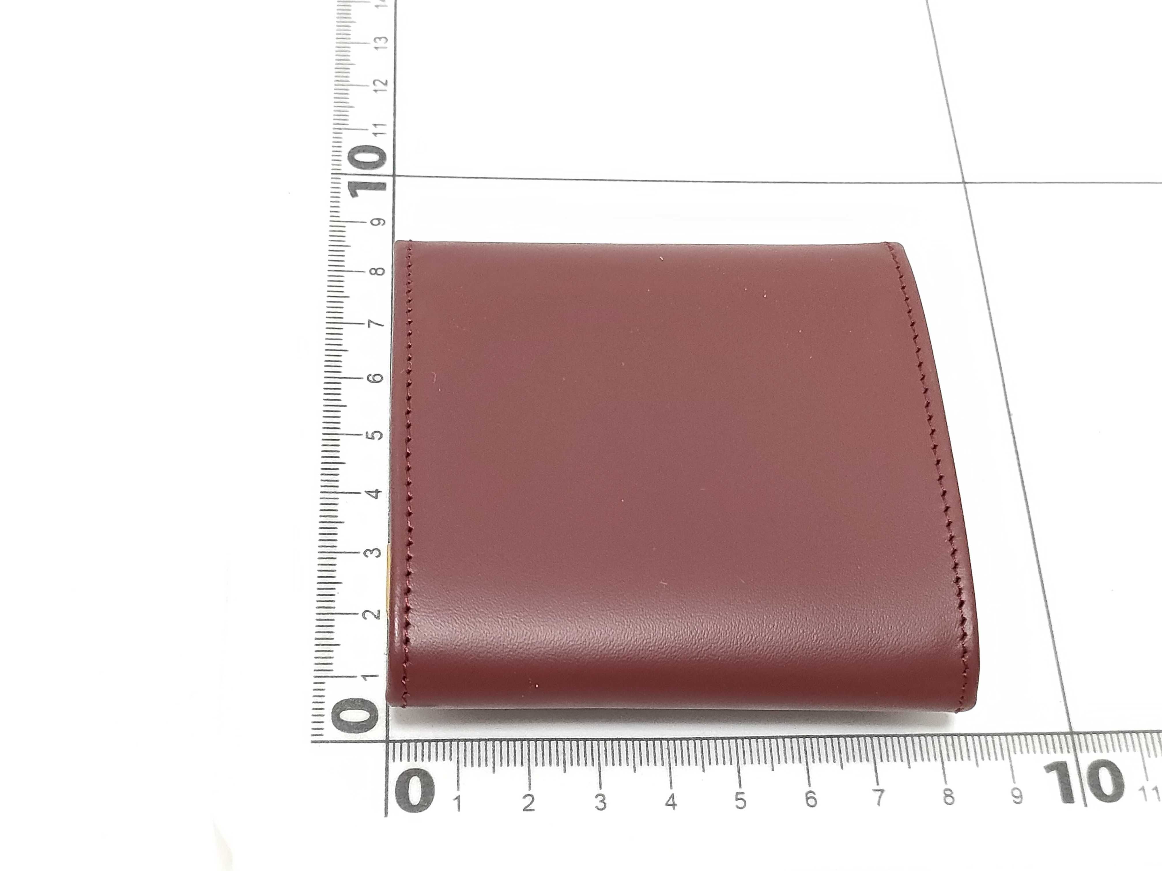 Cartier Must de Cartier Burgundy Leather Coin Purse