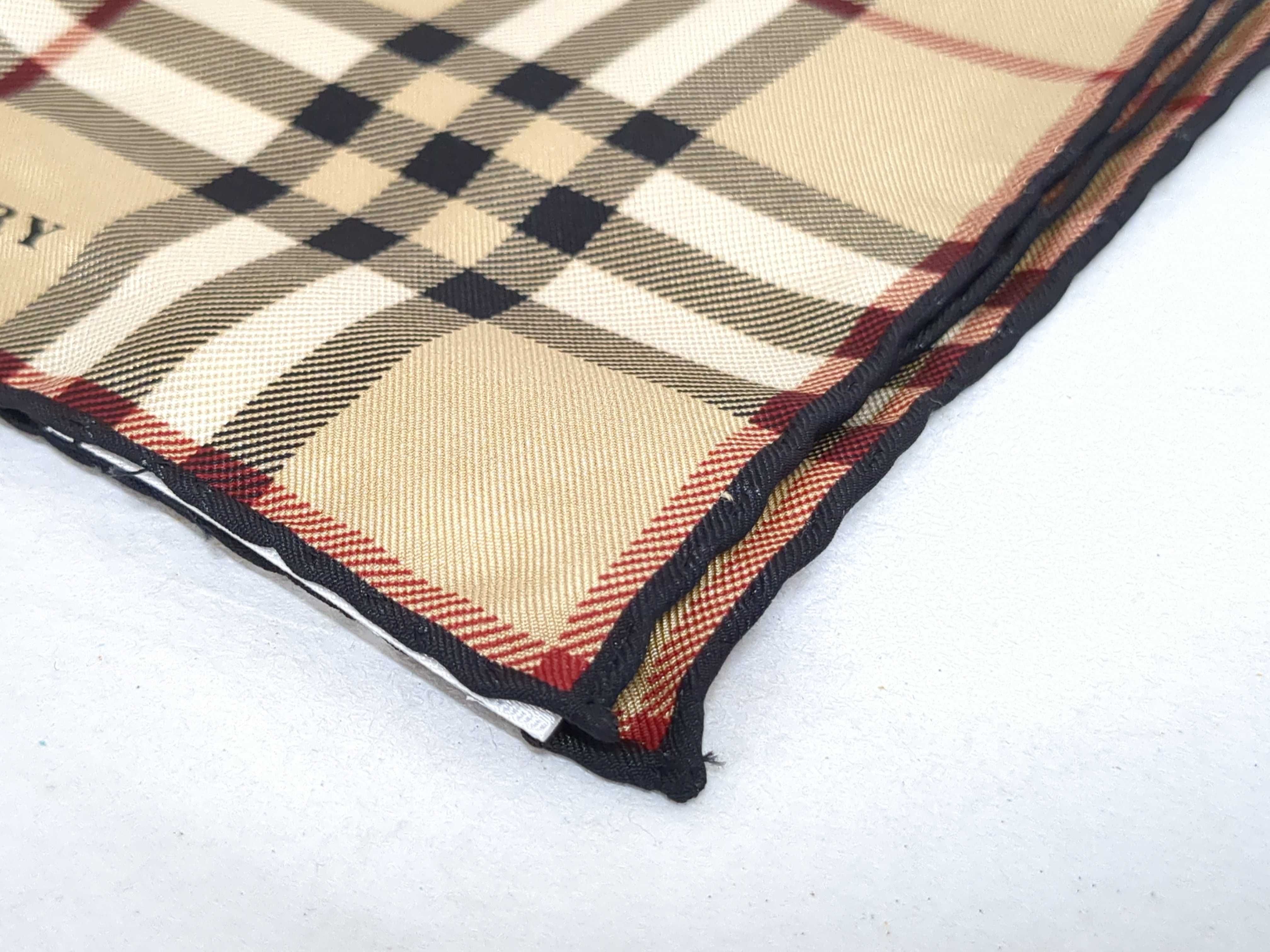 Three Burberry Designer Handkerchiefs or Pocket Squares