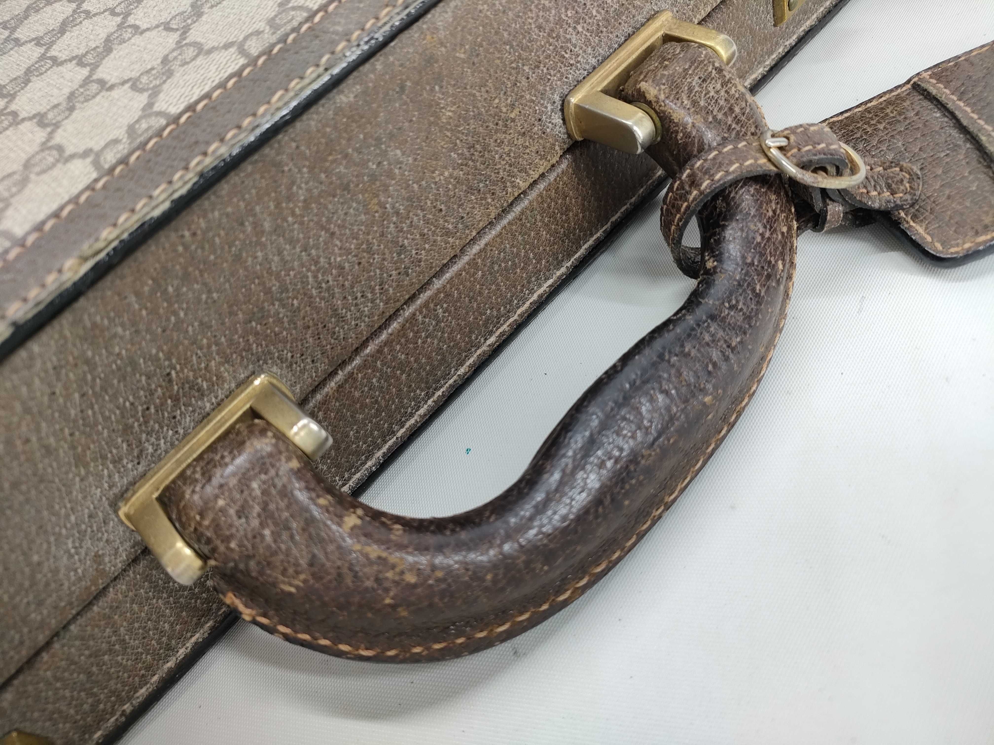 Vintage Gucci Monogram GG Supreme Hardside Attache Briefcase