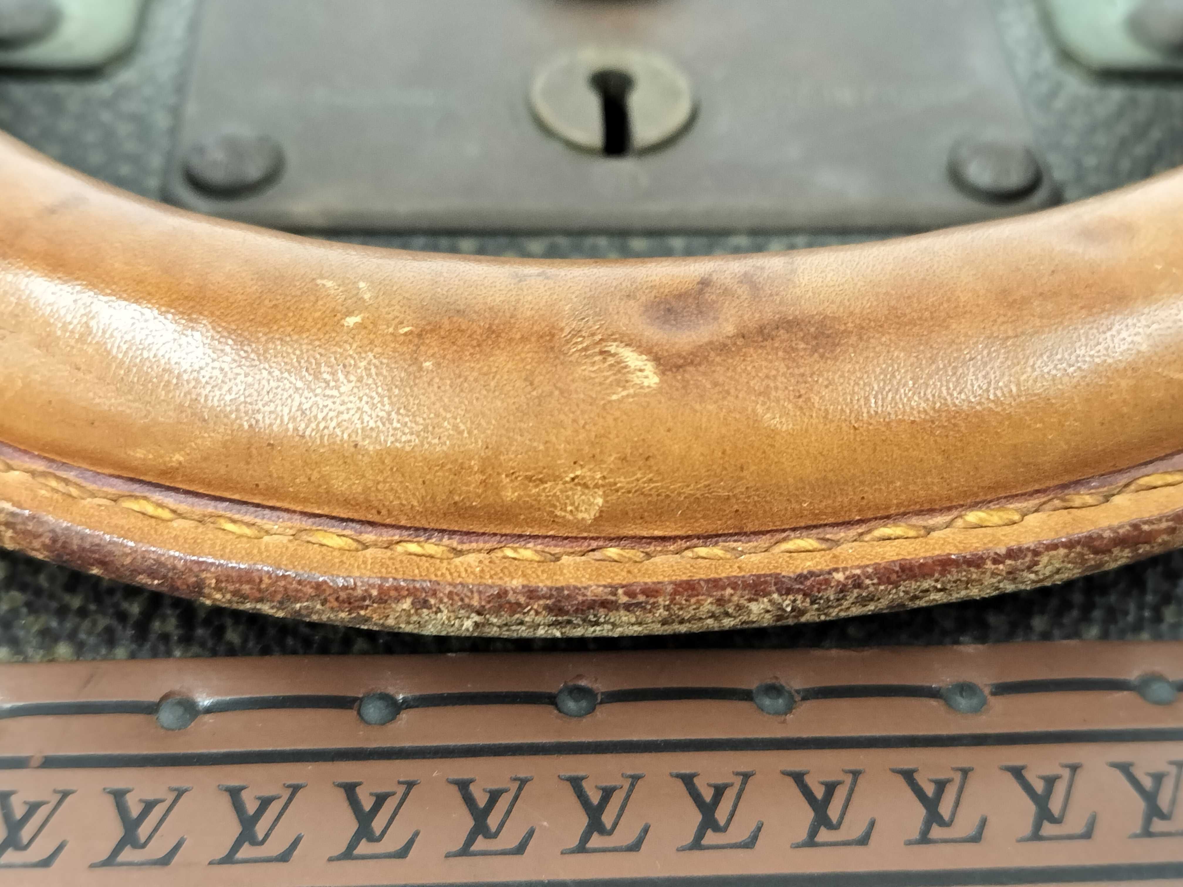 Louis Vuitton Vintage Grained Canvas Hard-Sided Suitcase