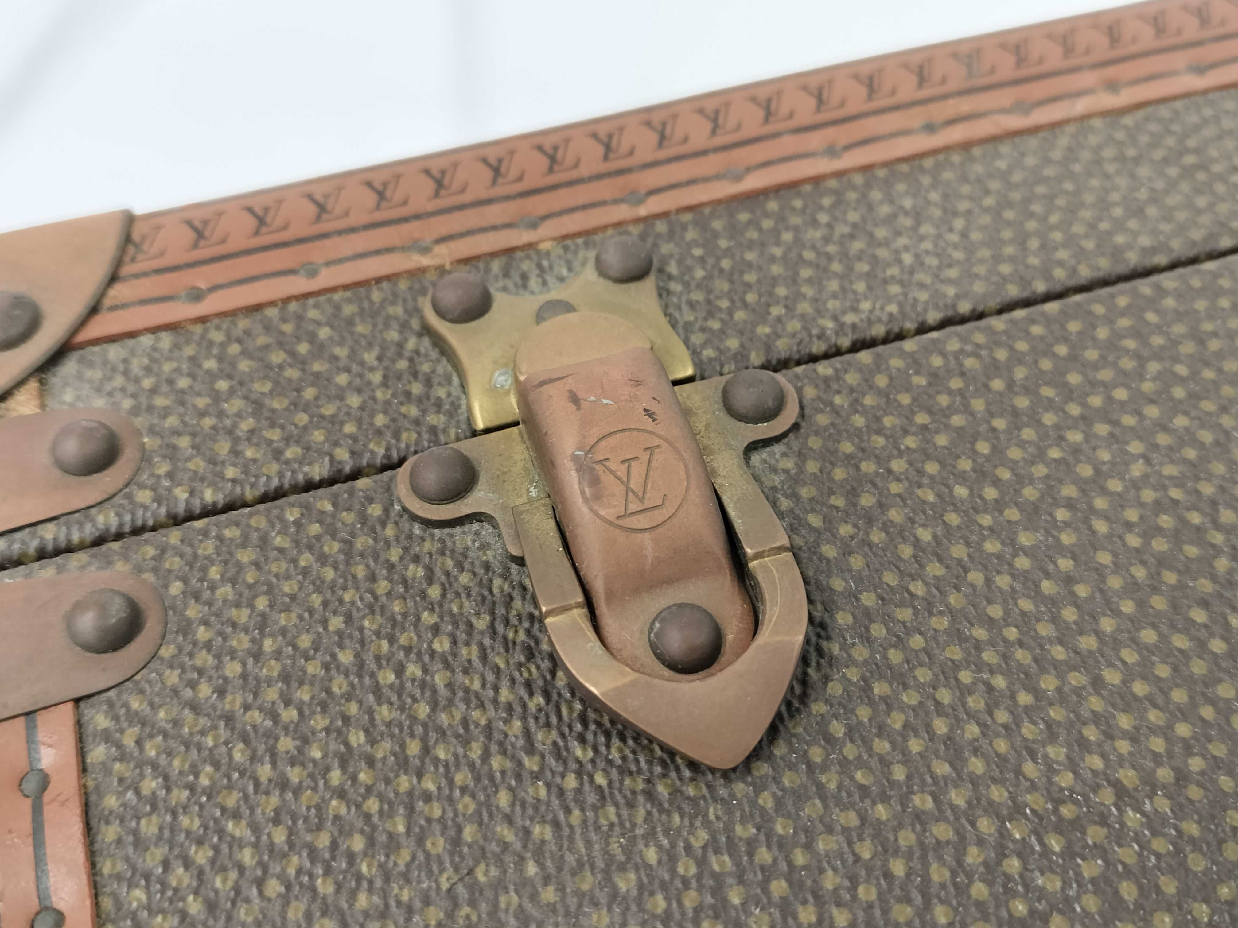 Louis Vuitton Vintage Grained Canvas Hard-Sided Suitcase