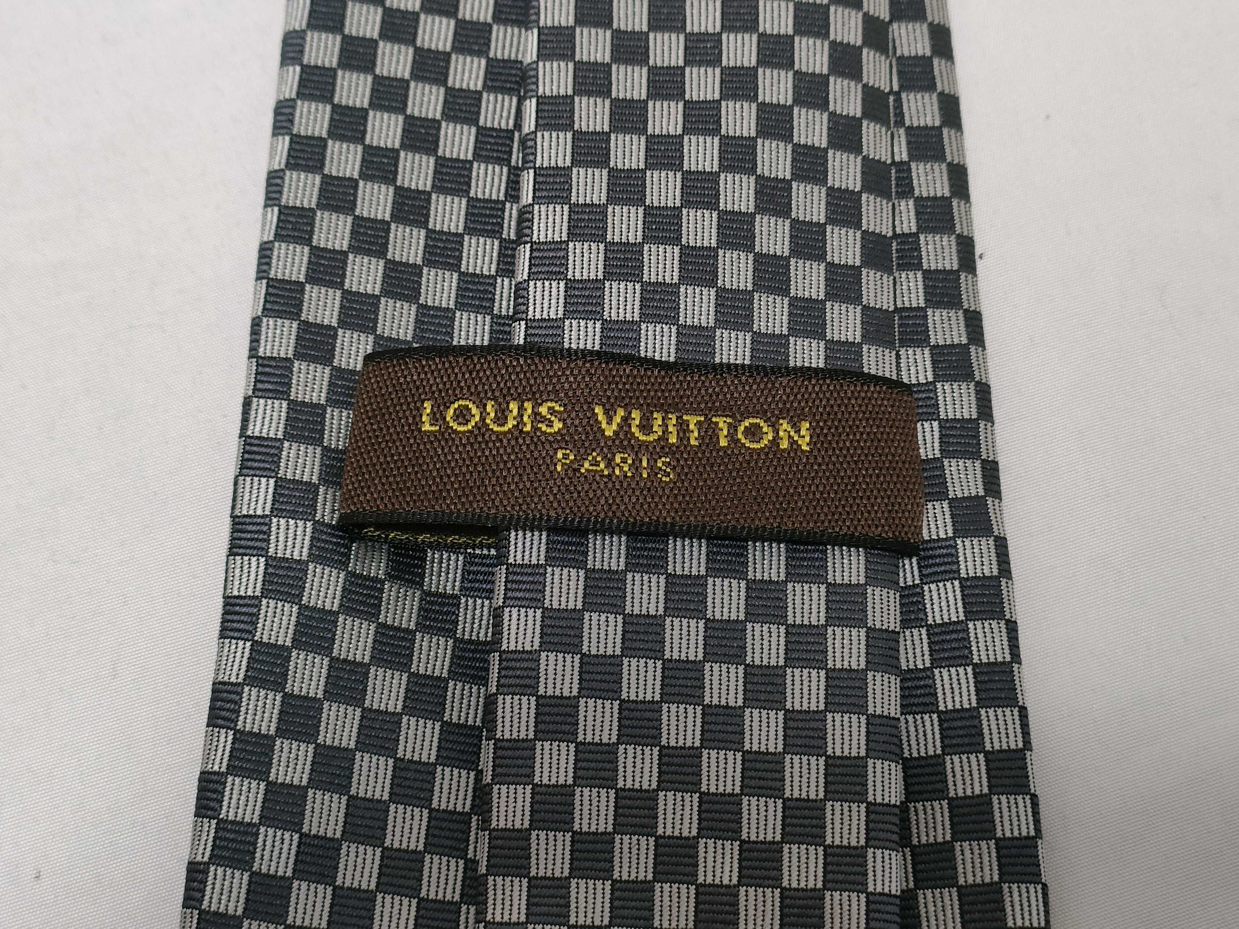 Louis Vuitton Damier Pattern Silk Necktie