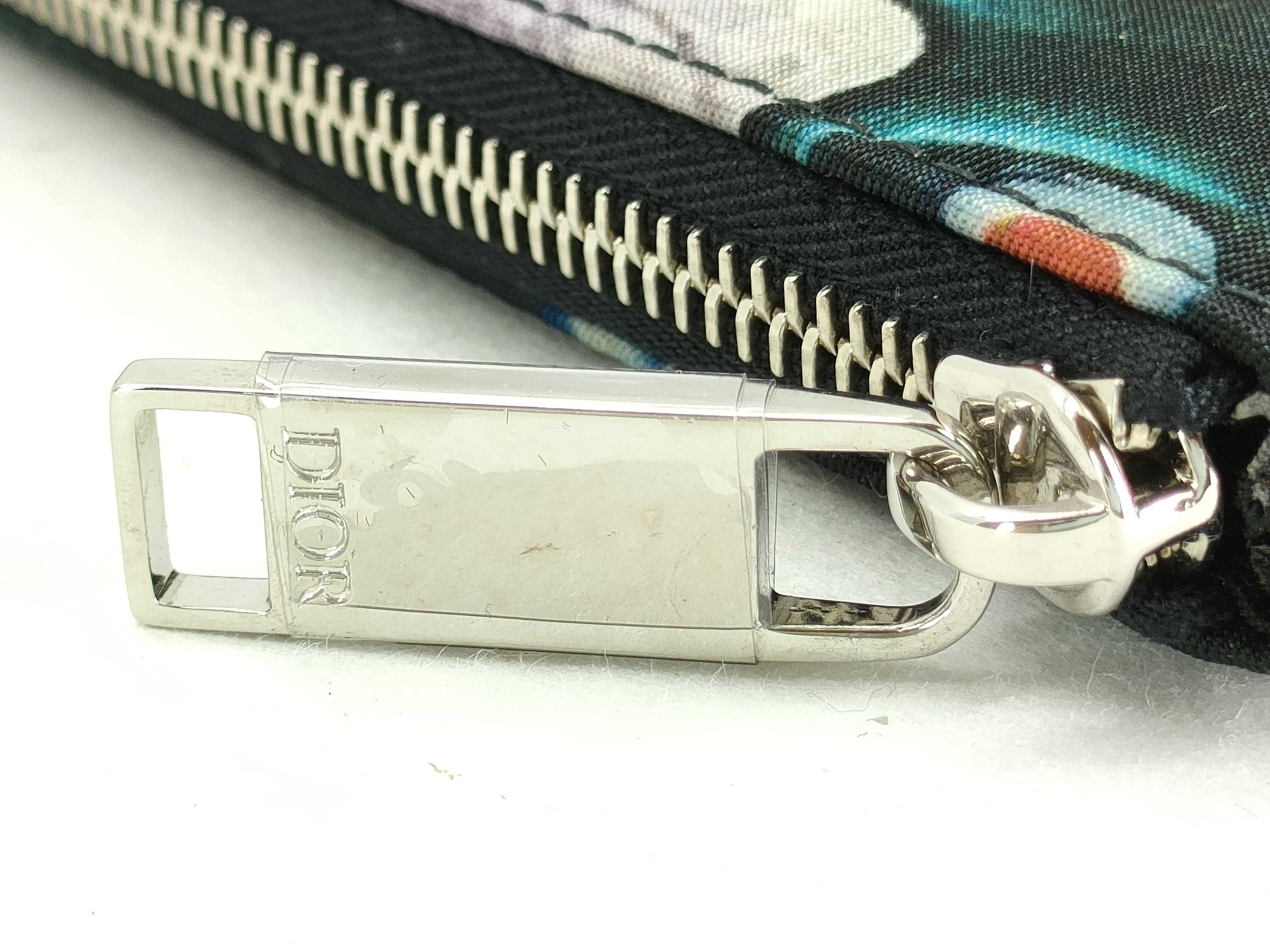 Christian Dior Kenny Scharf Multicolor Printed Nylon Travel Pouch