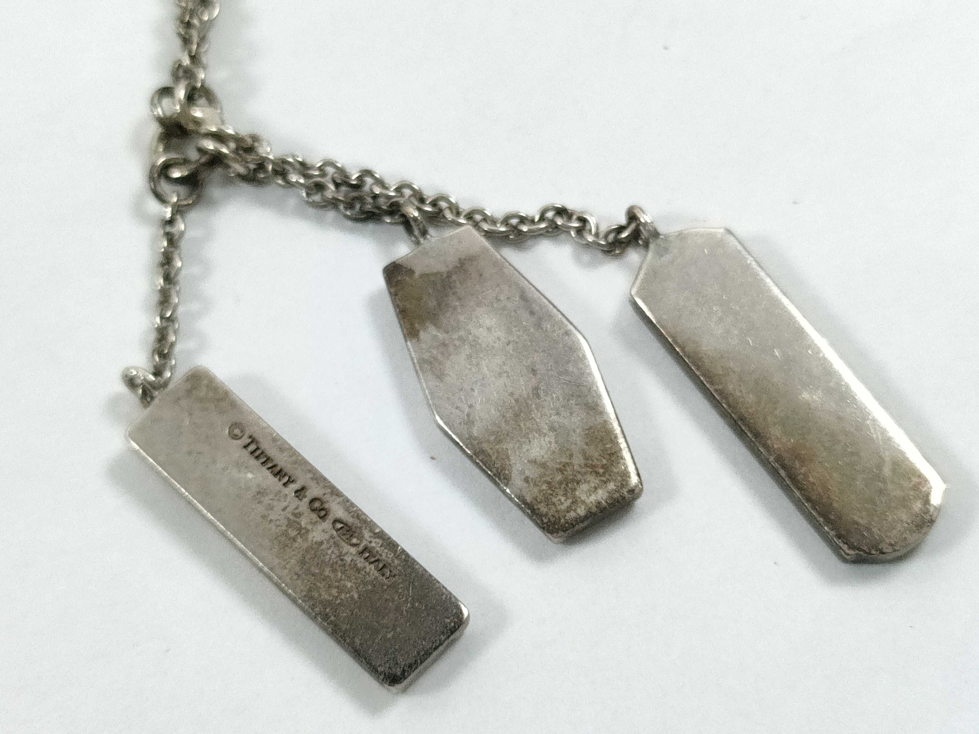 Tiffany & Co. 1837 Triple Element Sterling Silver Necklace