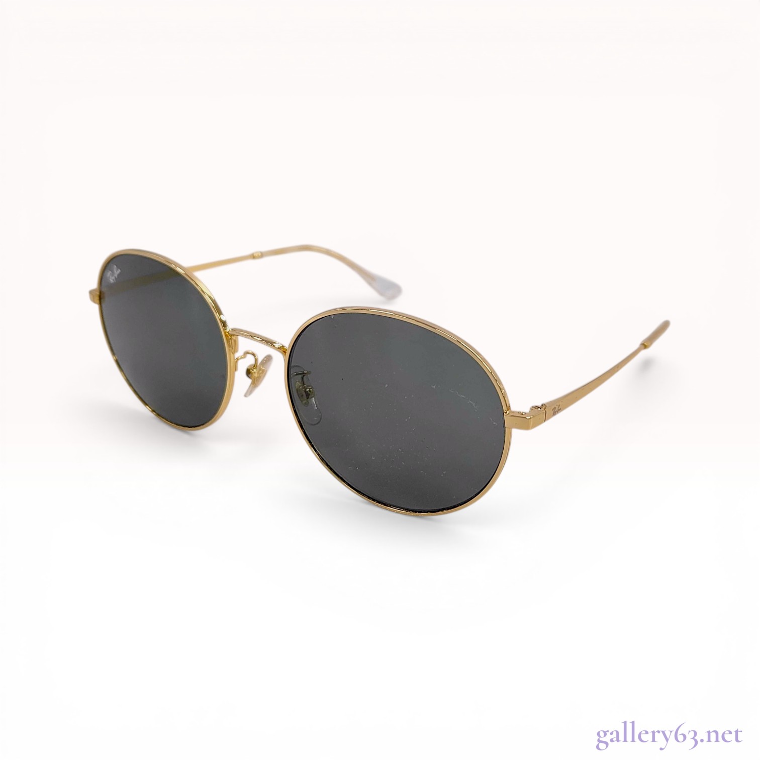 Ray-Ban RB 3612D Oval Sunglasses in Arista Gold
