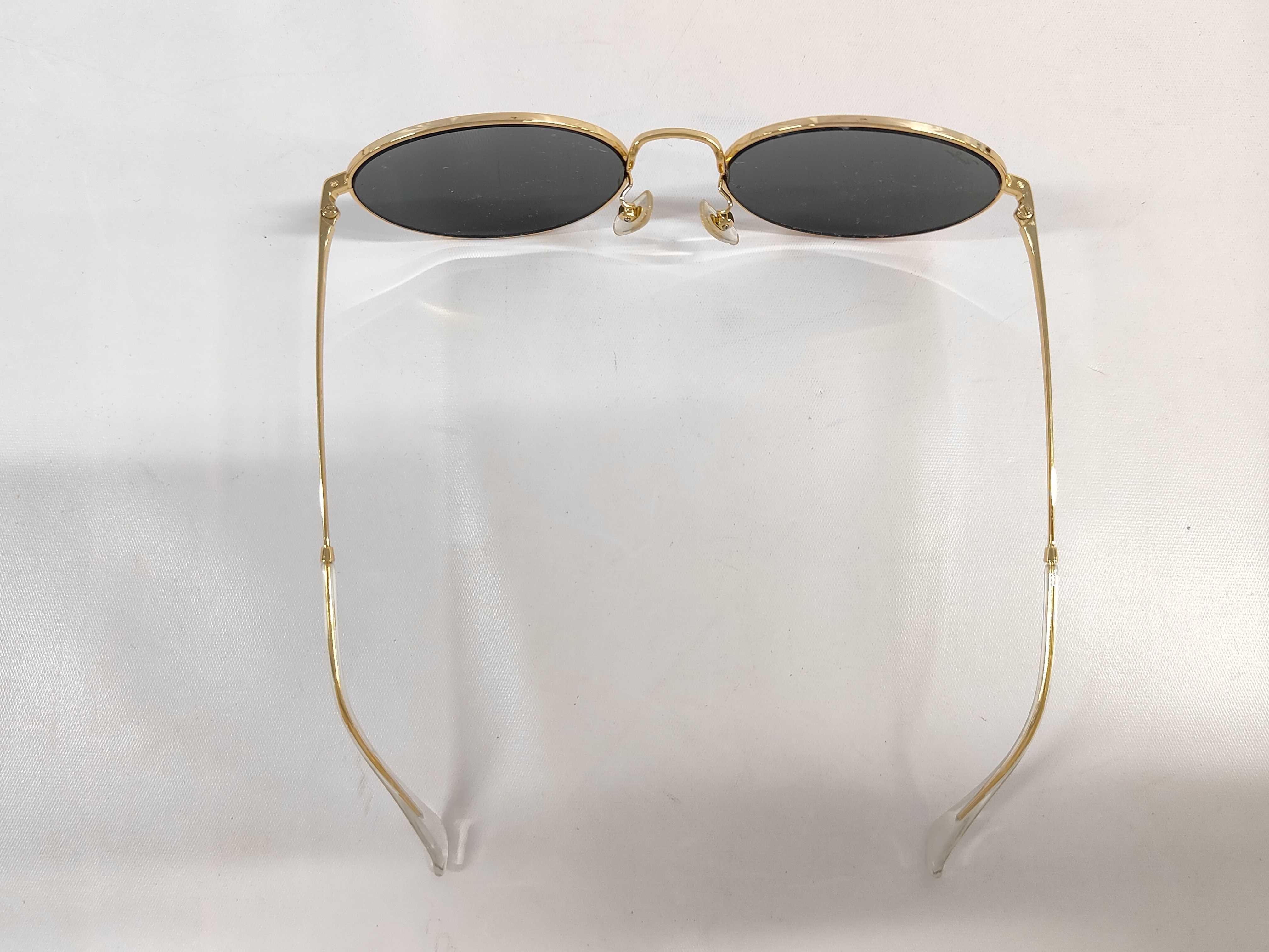 Ray-Ban RB 3612D Oval Sunglasses in Arista Gold