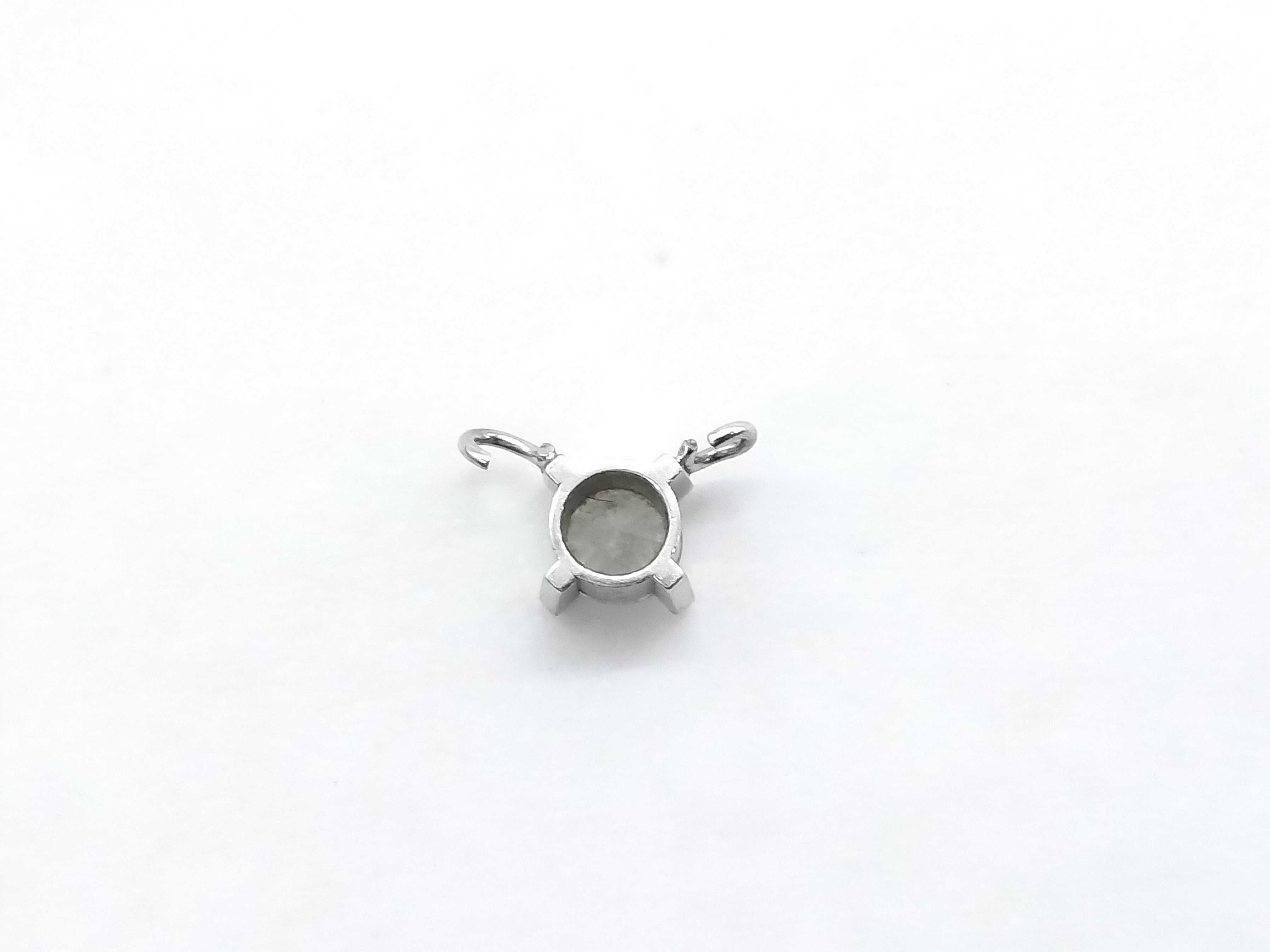 Platinum and Diamond Solitaire Slide Pendant