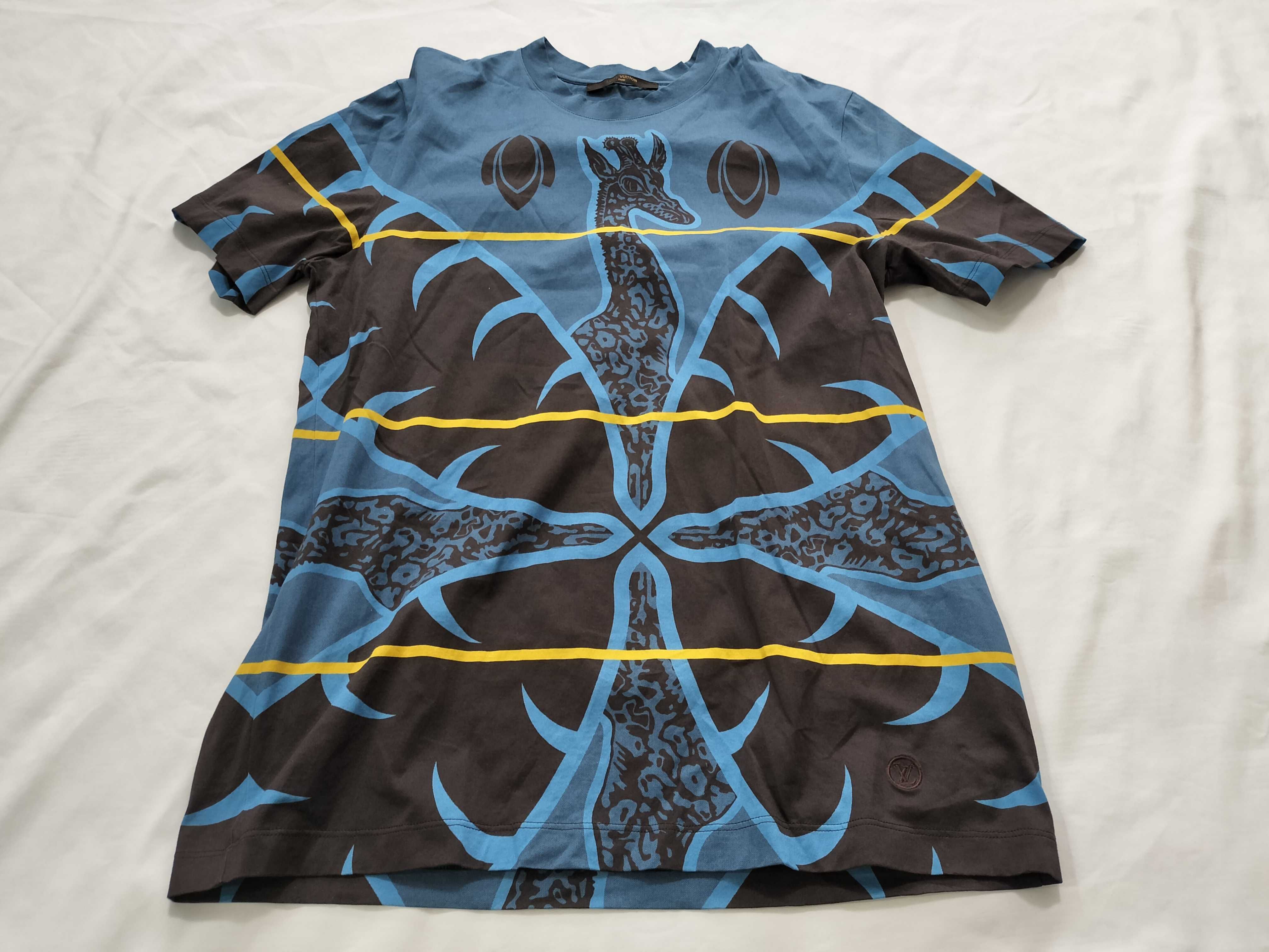 Louis Vuitton x Chapman Brothers Spring Summer 2017 Savane Collection Giraffe Graphic T-Shirt Size L