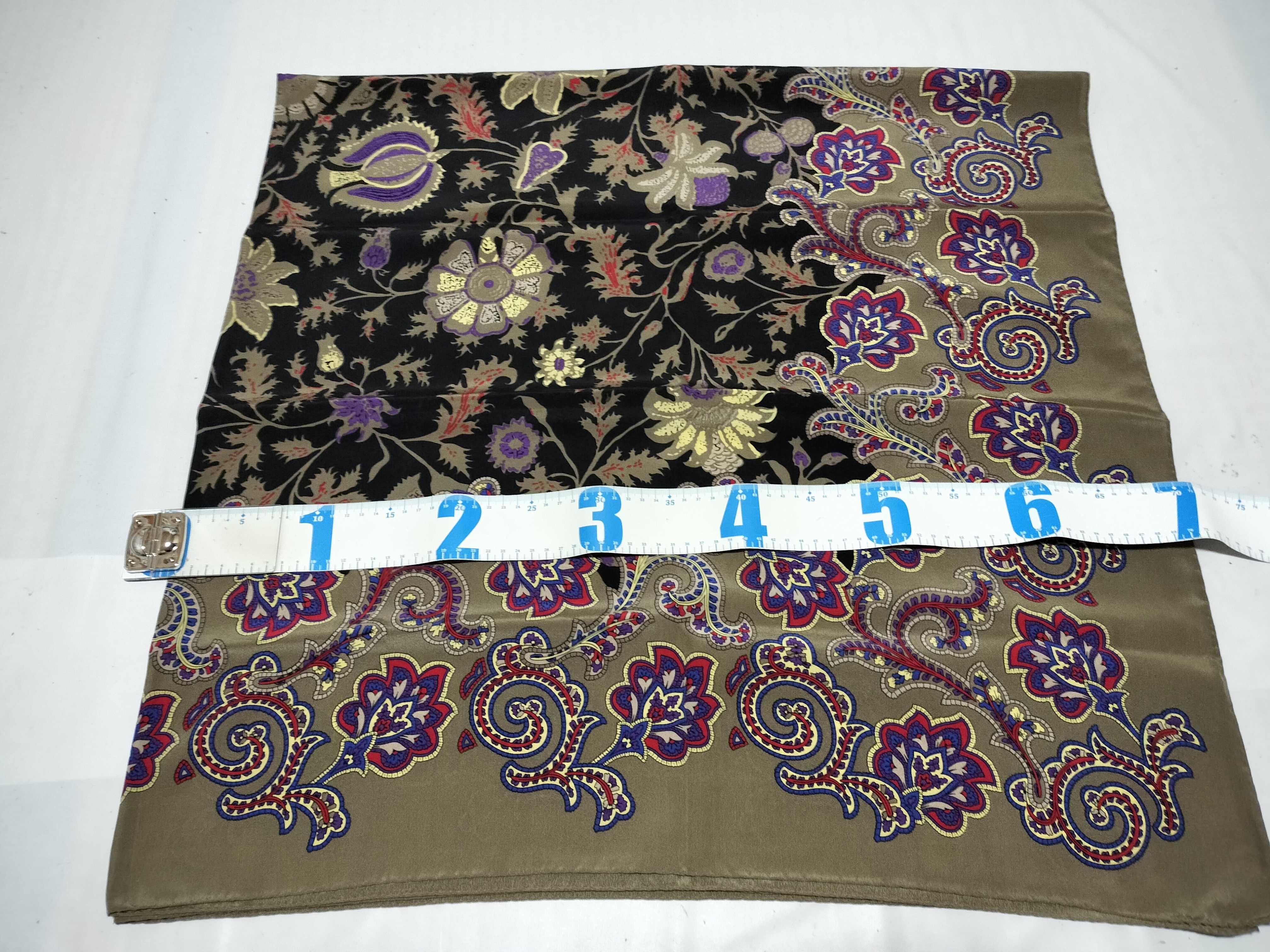 LOEWE Italian Printed Silk Scarf w/Box