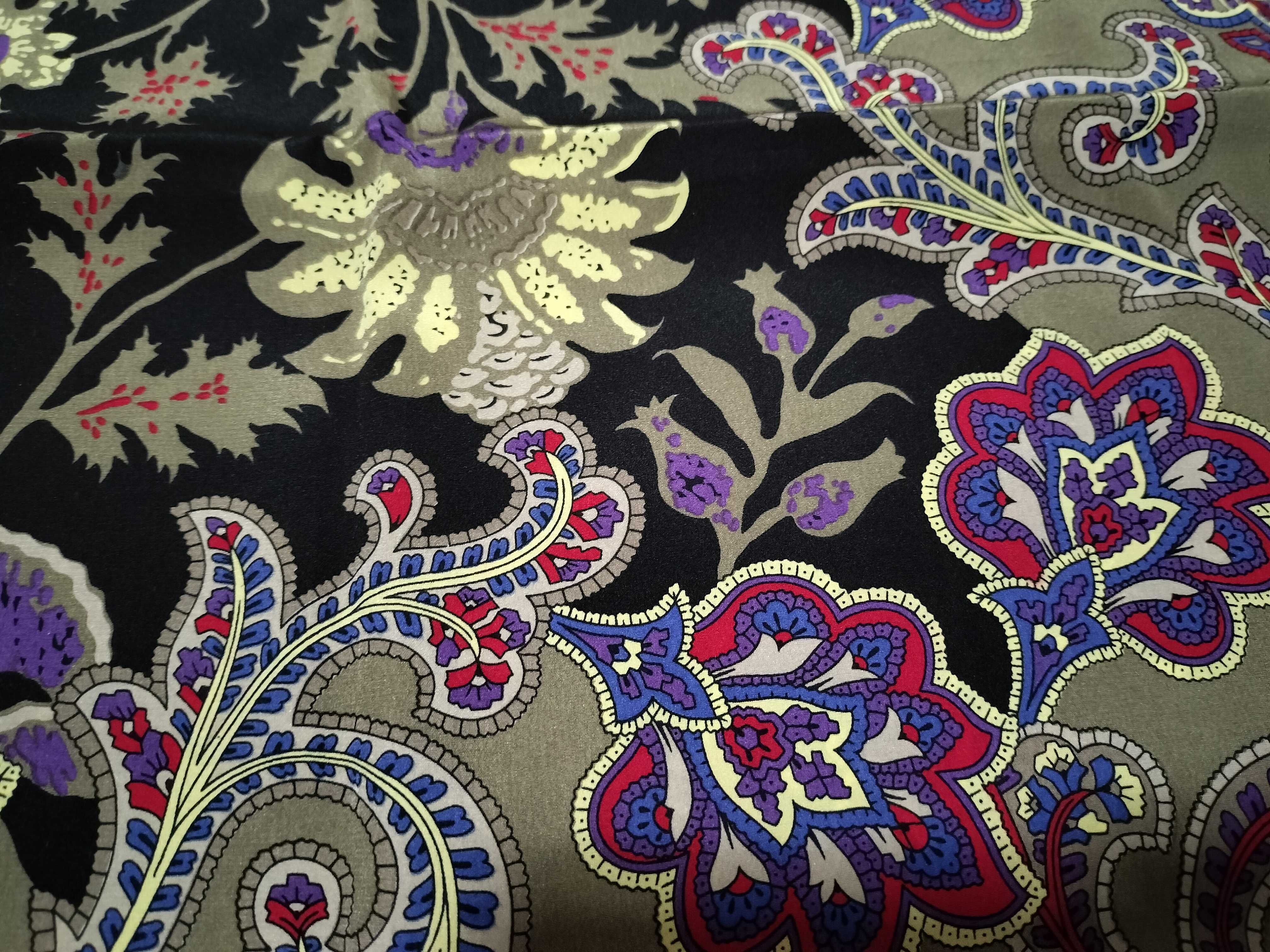 LOEWE Italian Printed Silk Scarf w/Box