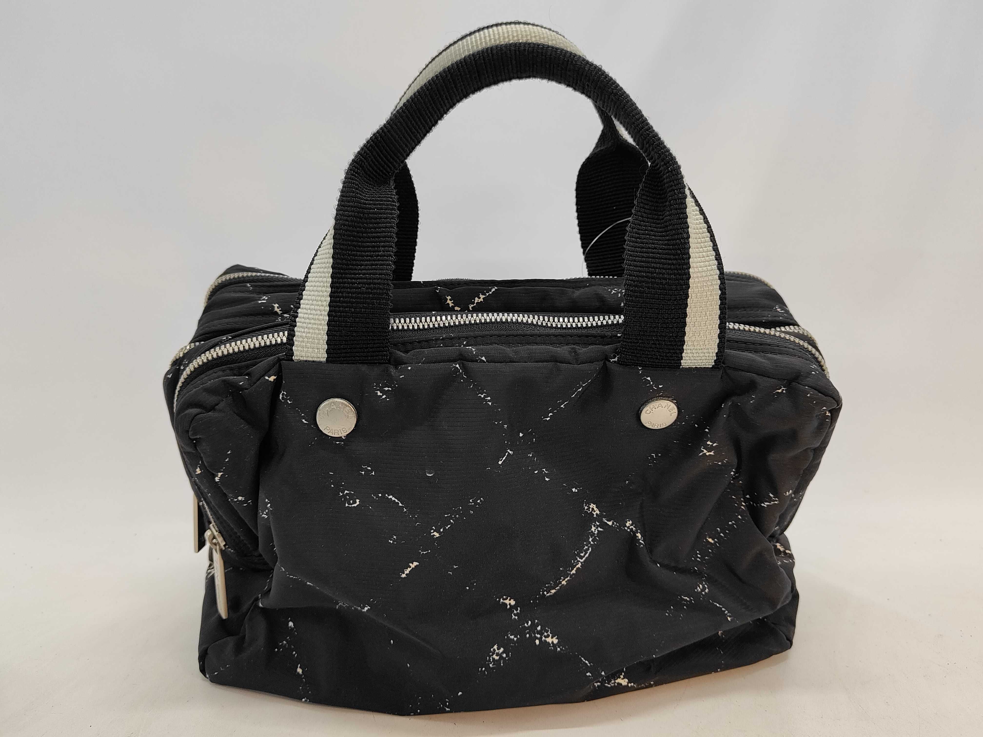 Chanel Travel Line Triple Zip Cosmetic Handbag