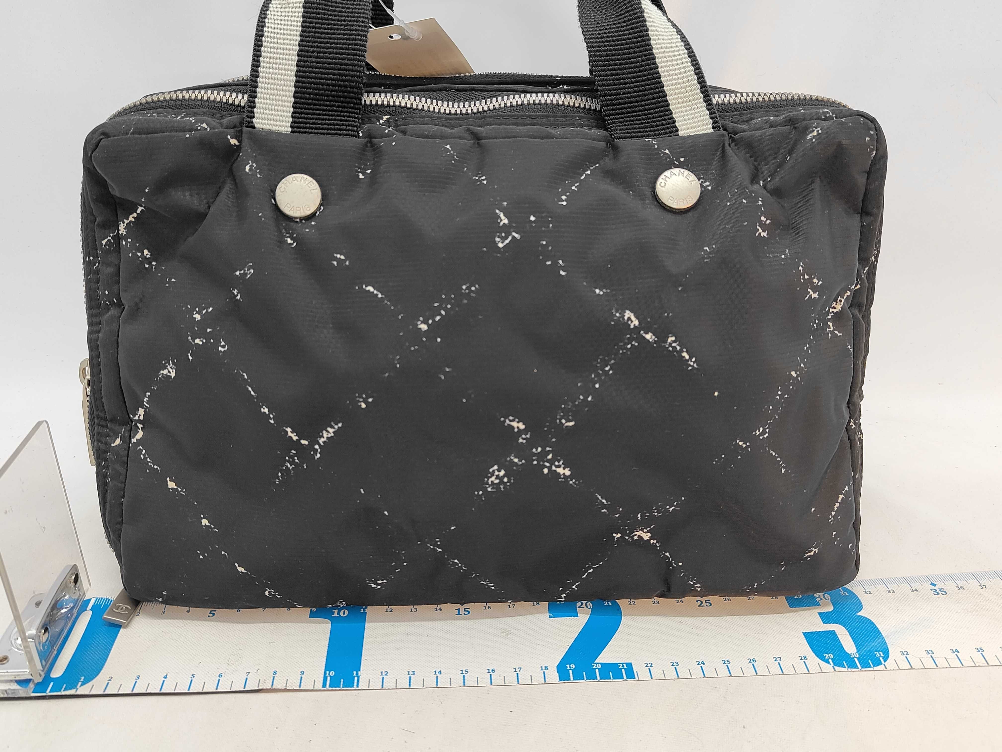 Chanel Travel Line Triple Zip Cosmetic Handbag