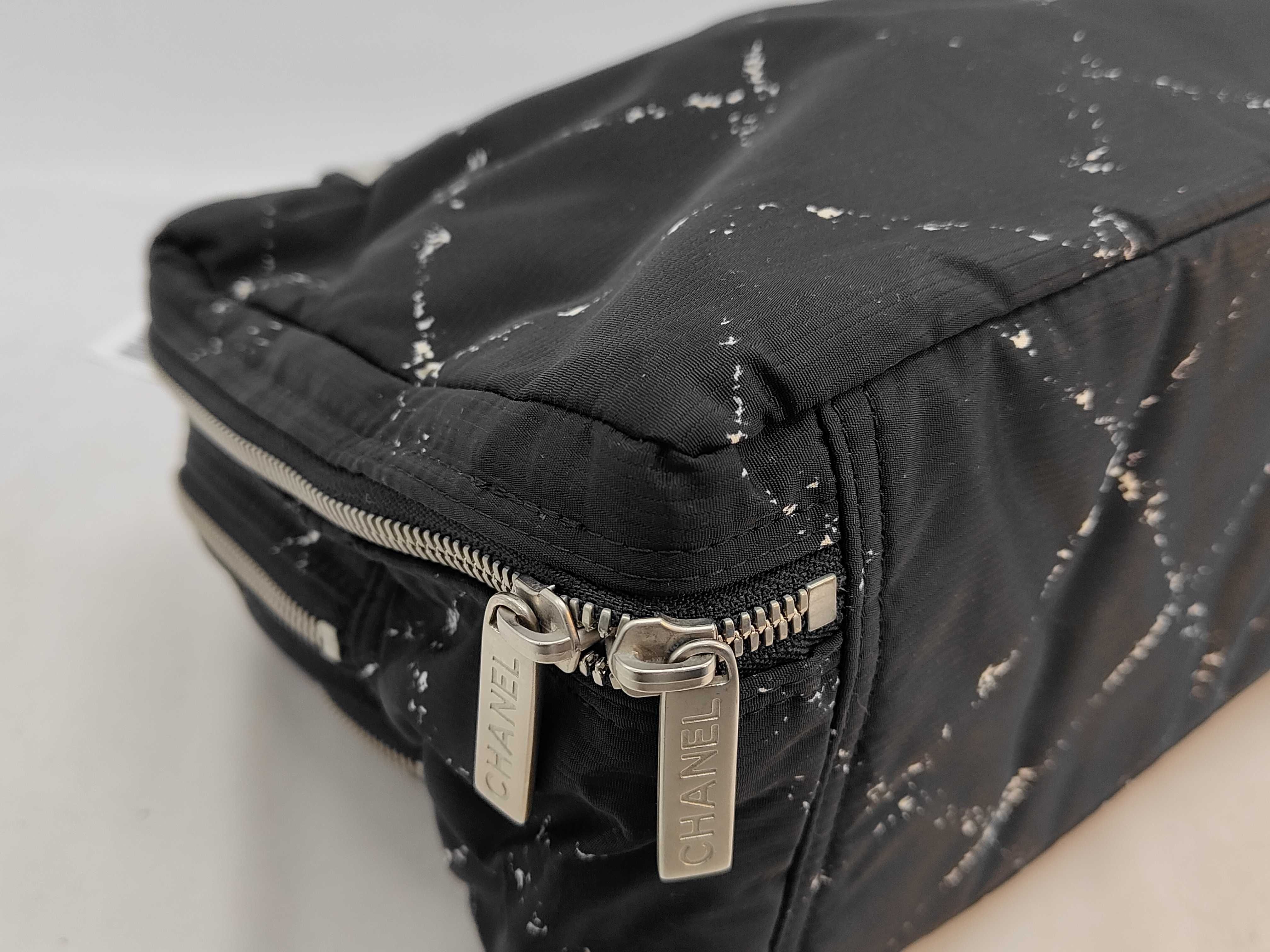 Chanel Travel Line Triple Zip Cosmetic Handbag