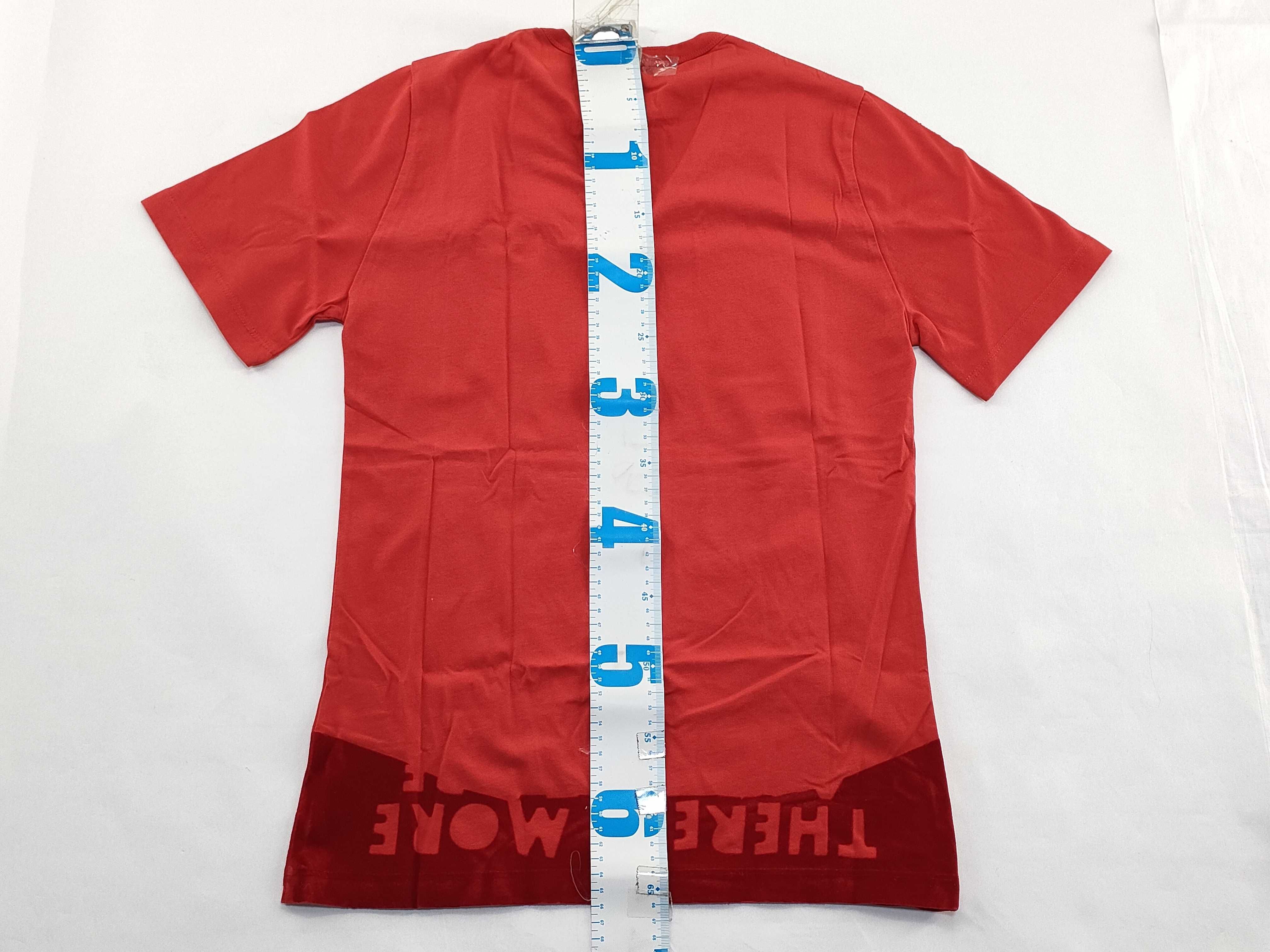 Maison Margiela MM6 Red Cotton V-Neck T-Shirt
