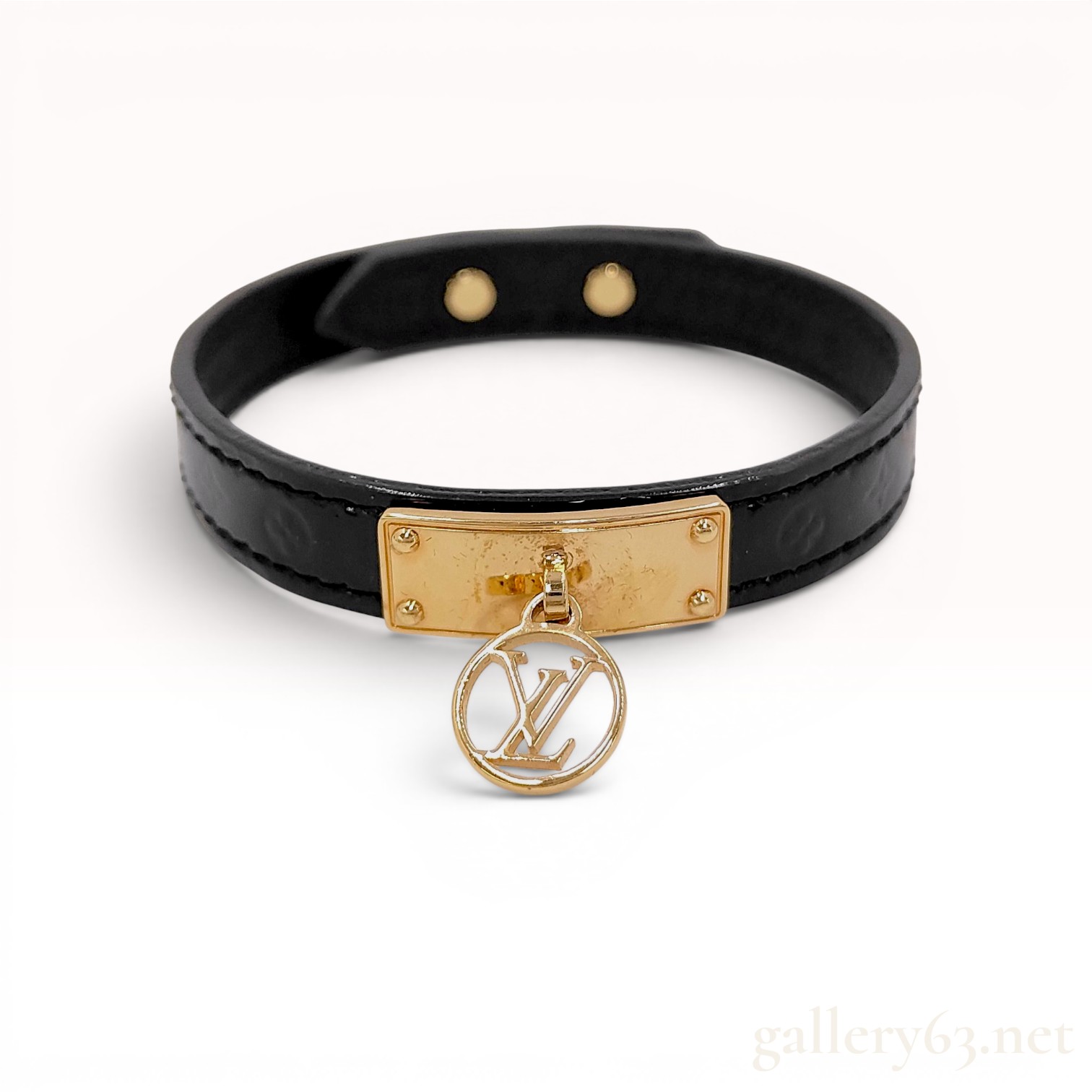 Louis Vuitton Monogram Logomania Leather Bracelet