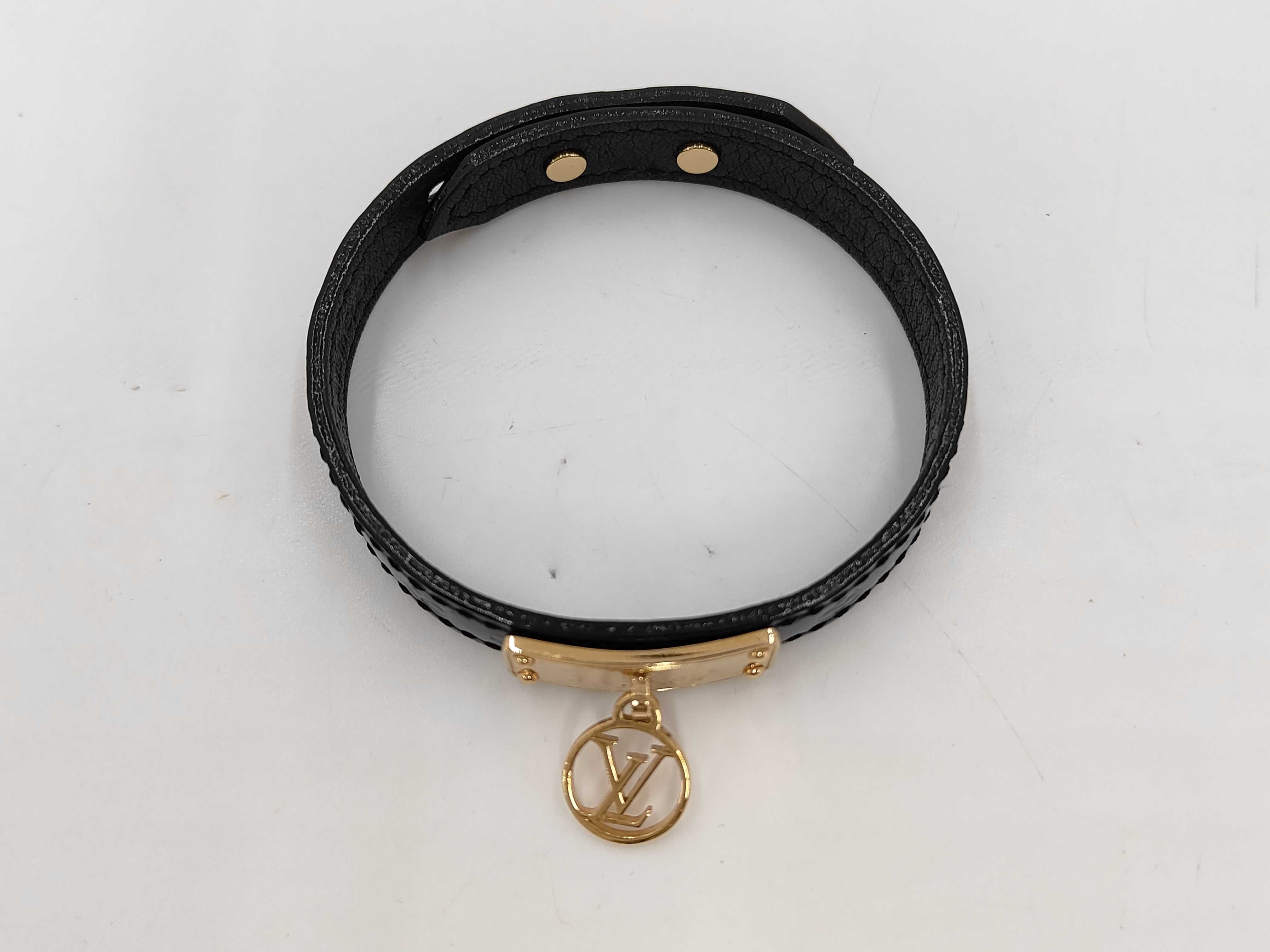 Louis Vuitton Monogram Logomania Leather Bracelet