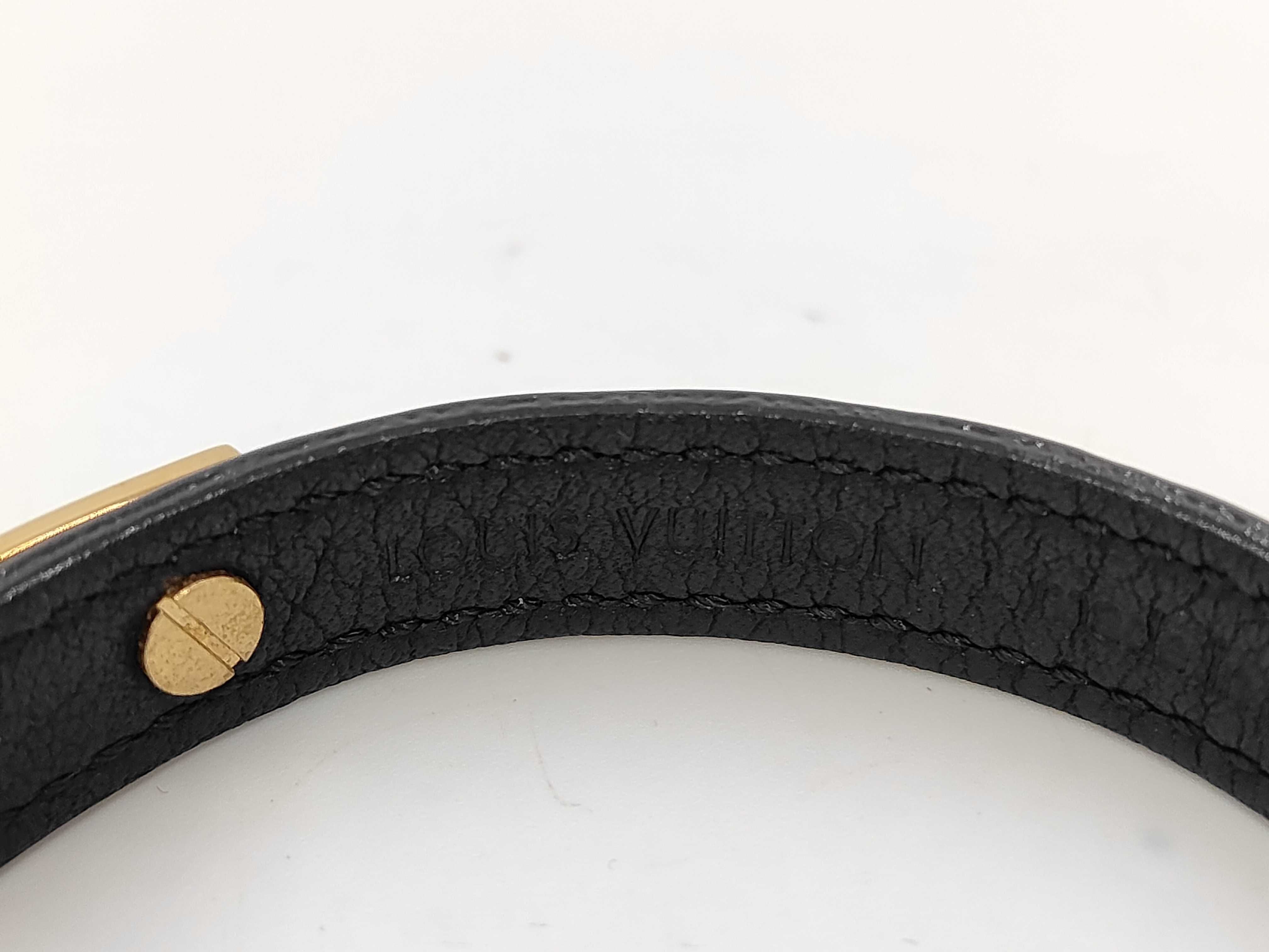 Louis Vuitton Monogram Logomania Leather Bracelet