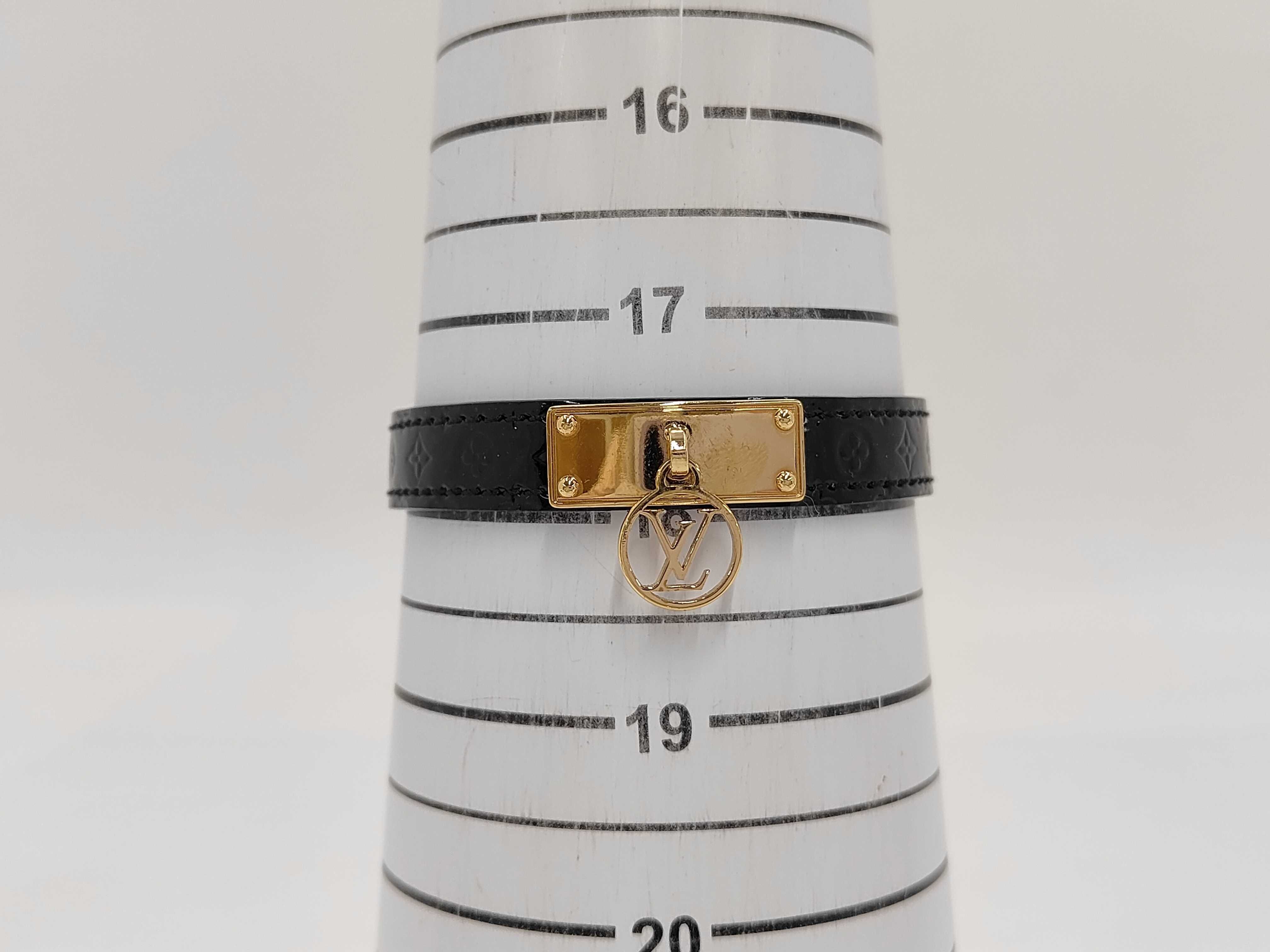 Louis Vuitton Monogram Logomania Leather Bracelet