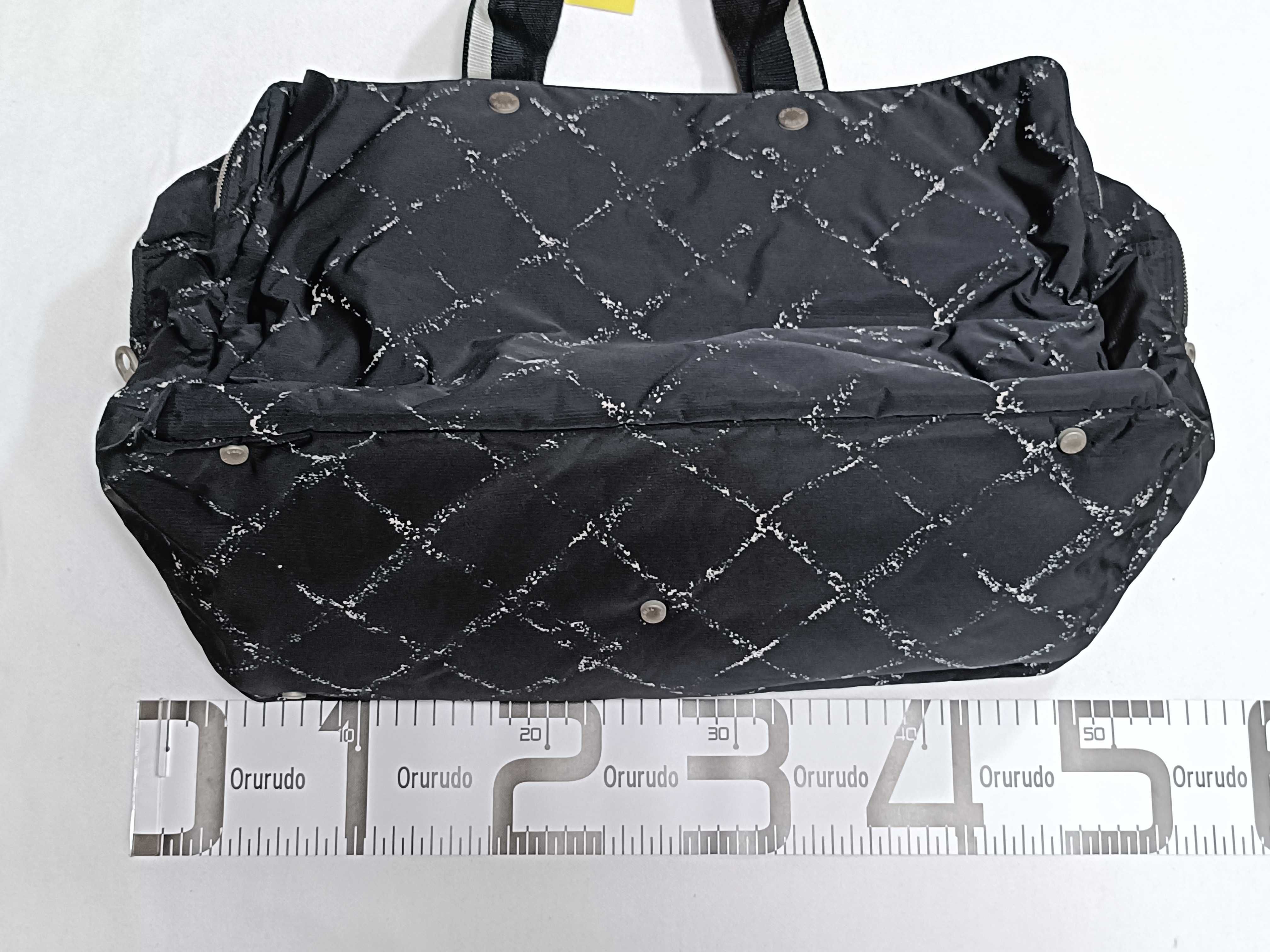 Chanel Travel Line Black Nylon Boston Travel Bag