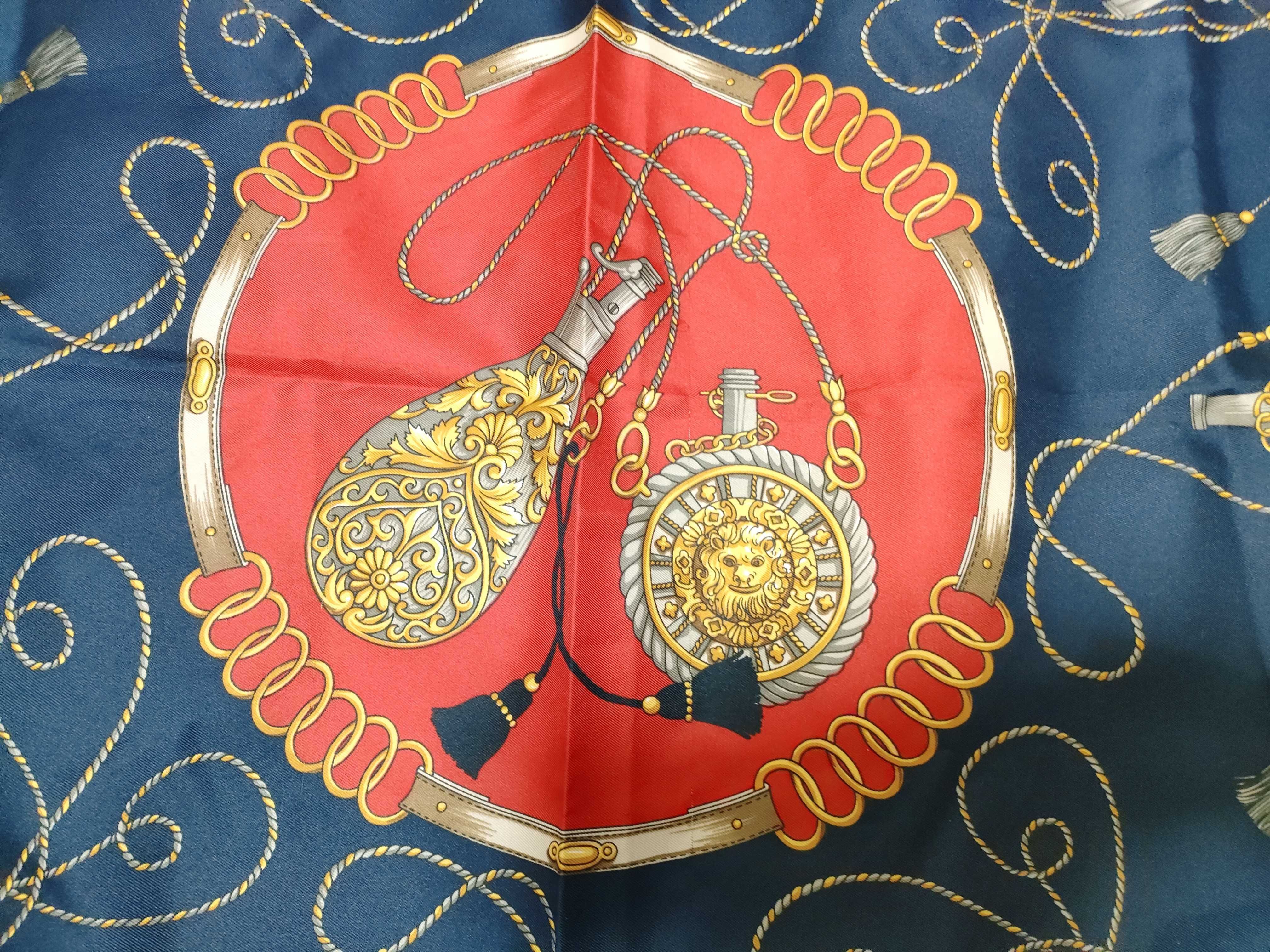 Hermes Paris Pistolets Pattern Silk Scarf