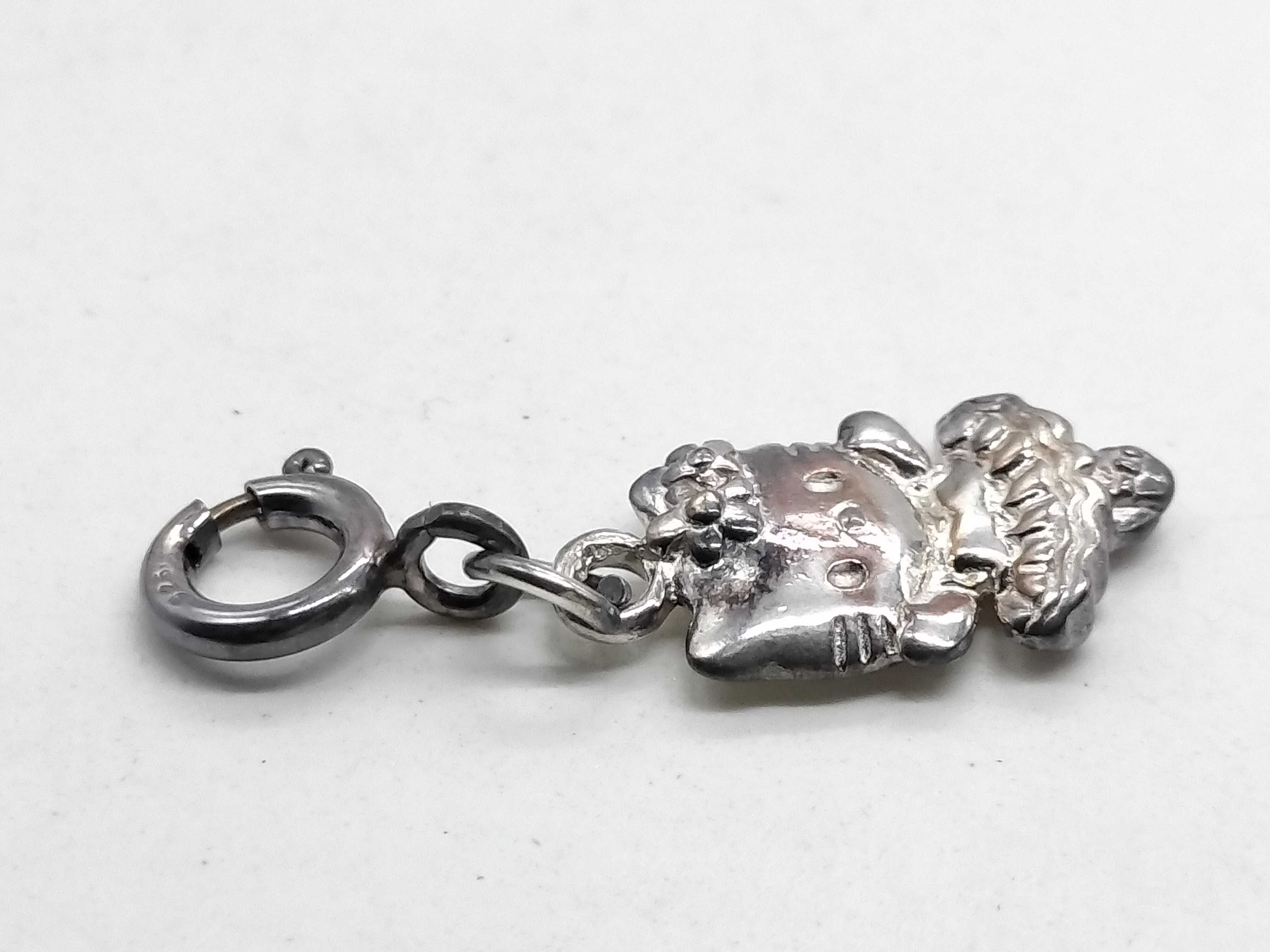 Sanrio Sterling Silver Hello Kitty Link Bracelet and Figural Charm Set