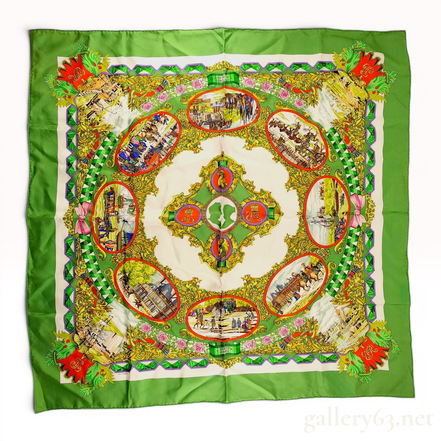 Hermes Paris Silk Scarf L'Entente Cordiale