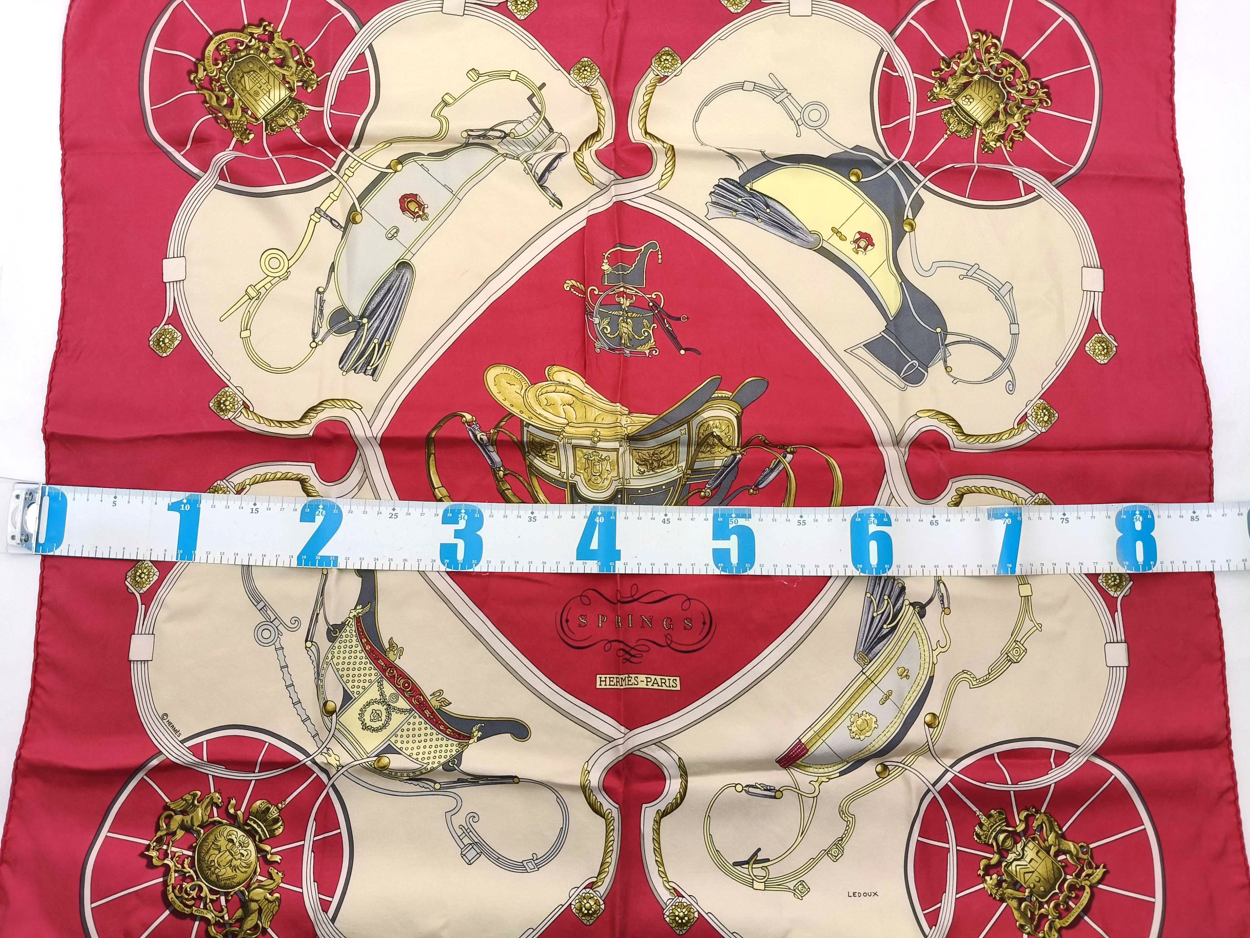 Hermes Springs Silk Twill Scarf by Philippe Ledoux