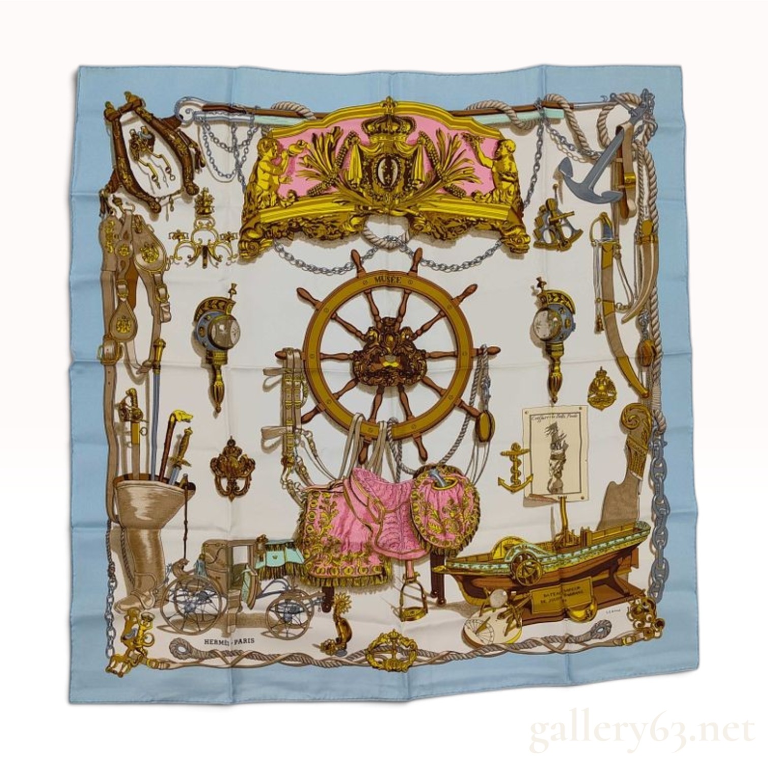 Hermes Musee Silk Scarf by Philippe Ledoux